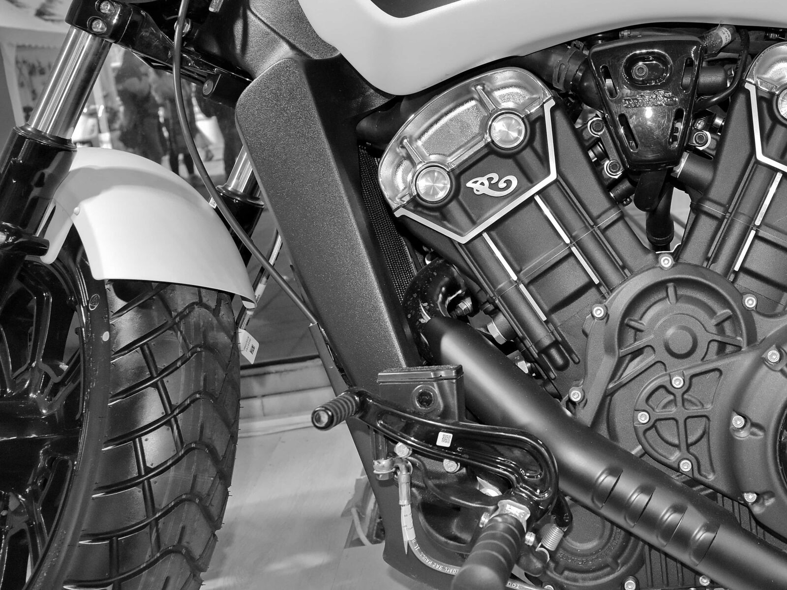 Nikon D5500 sample photo. Engine, engineering, motorbike, tire photography