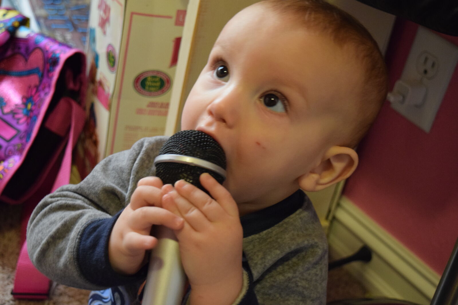 Nikon D3300 sample photo. Kids, microphone photography