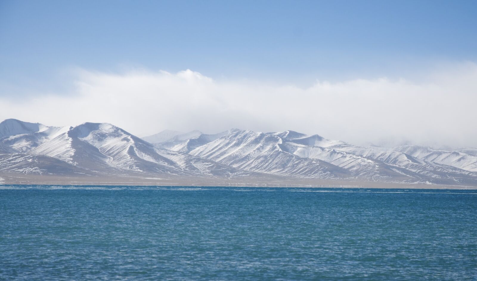 Nikon D80 sample photo. Namco lake, snow mountain photography
