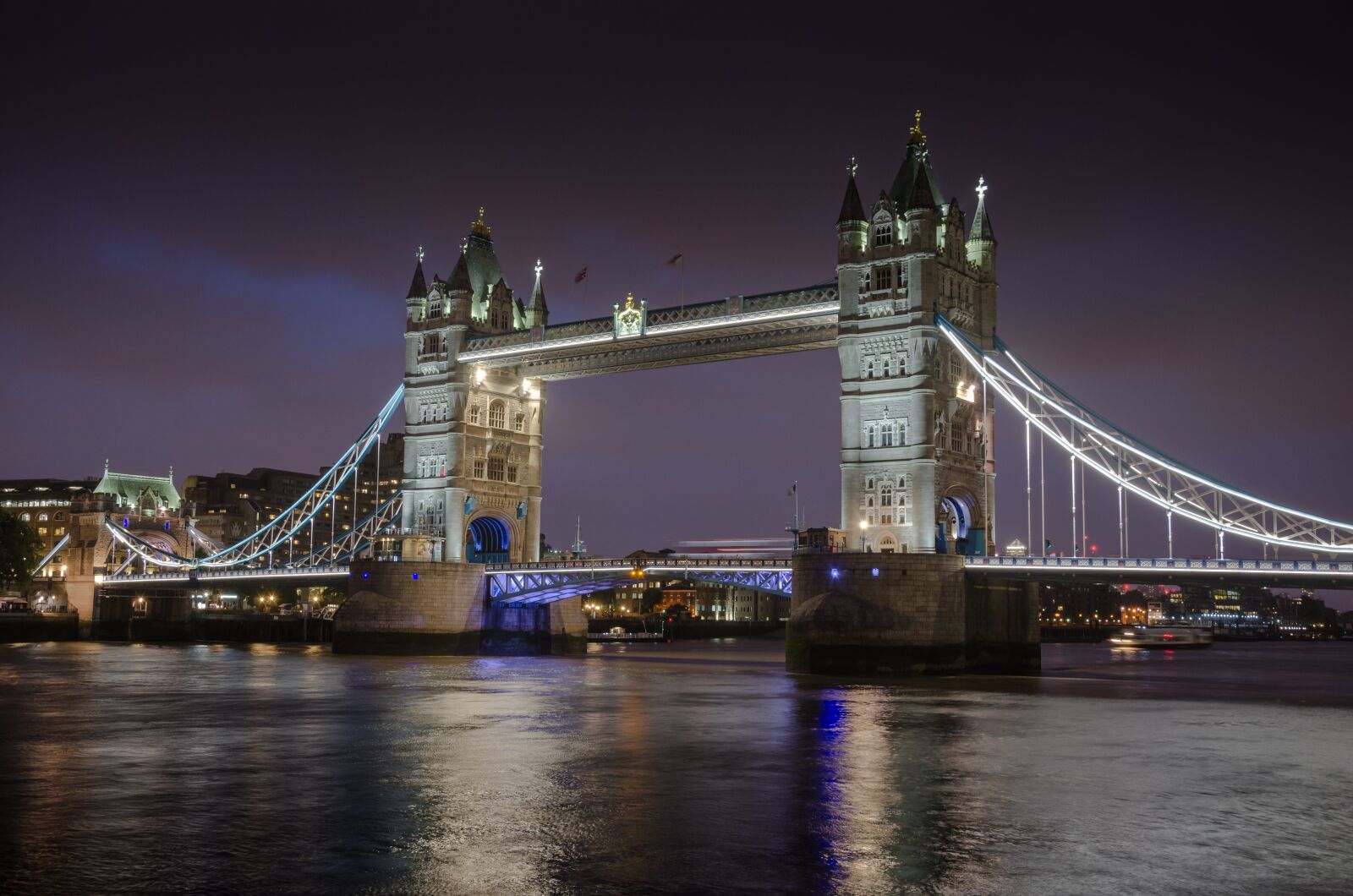 Nikon D7000 sample photo. Tower bridge, london, night photography