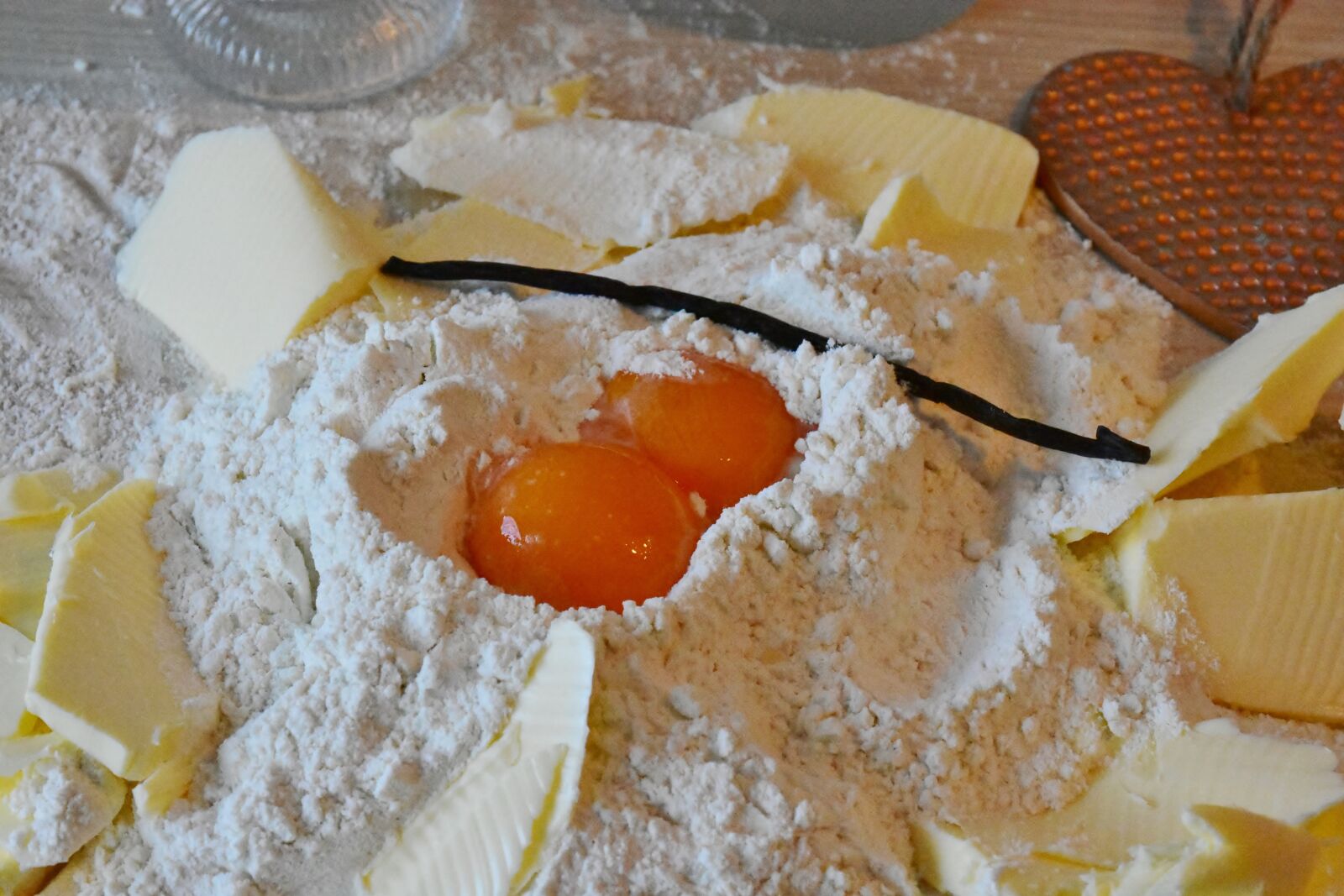 Nikon D7200 sample photo. Flour, egg, butter photography