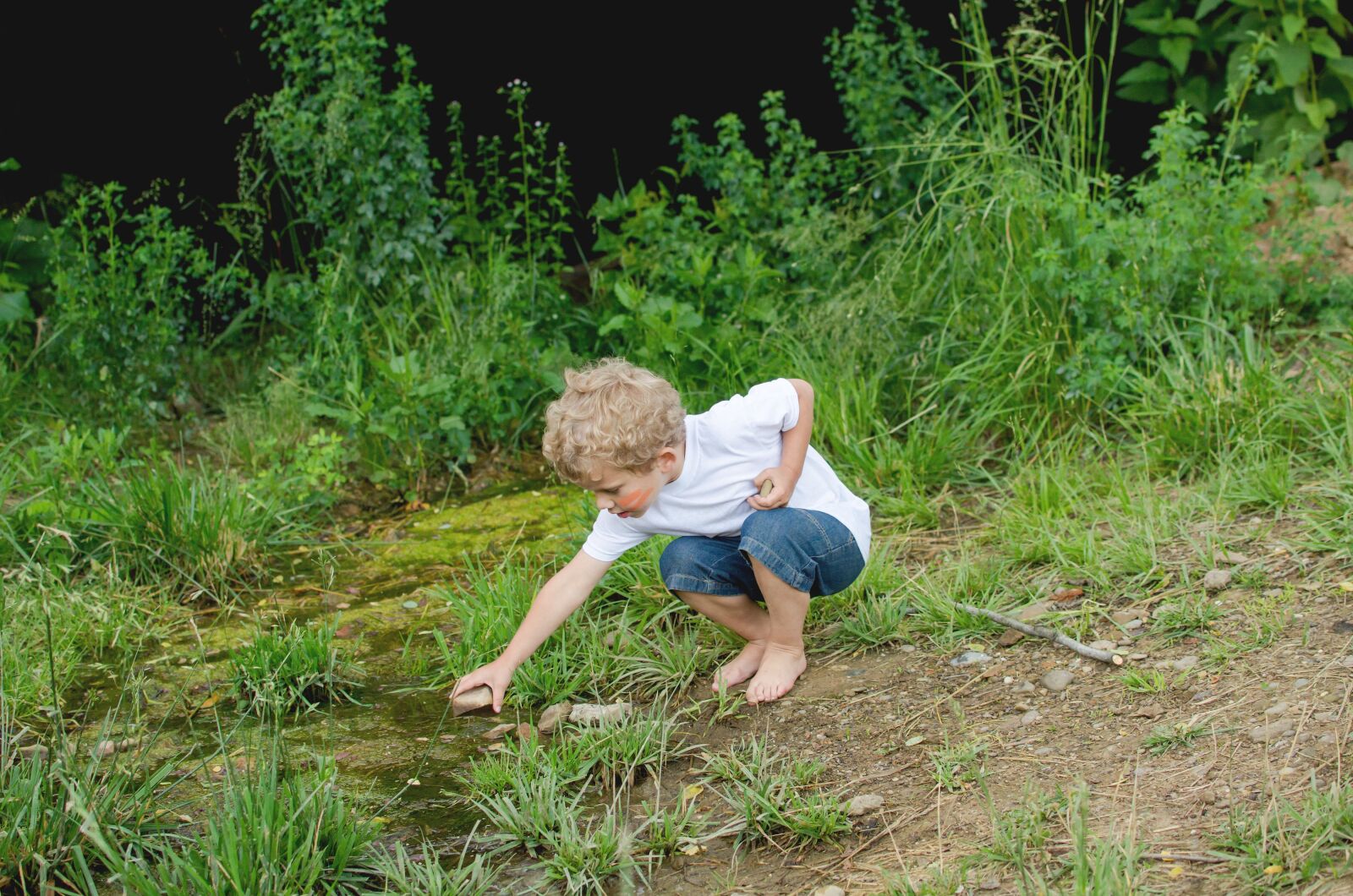 Nikon D7000 sample photo. Boy, pond, little boy photography