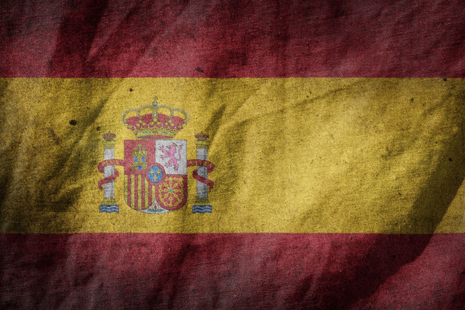 Nikon D3100 sample photo. Spain, flag, blow photography