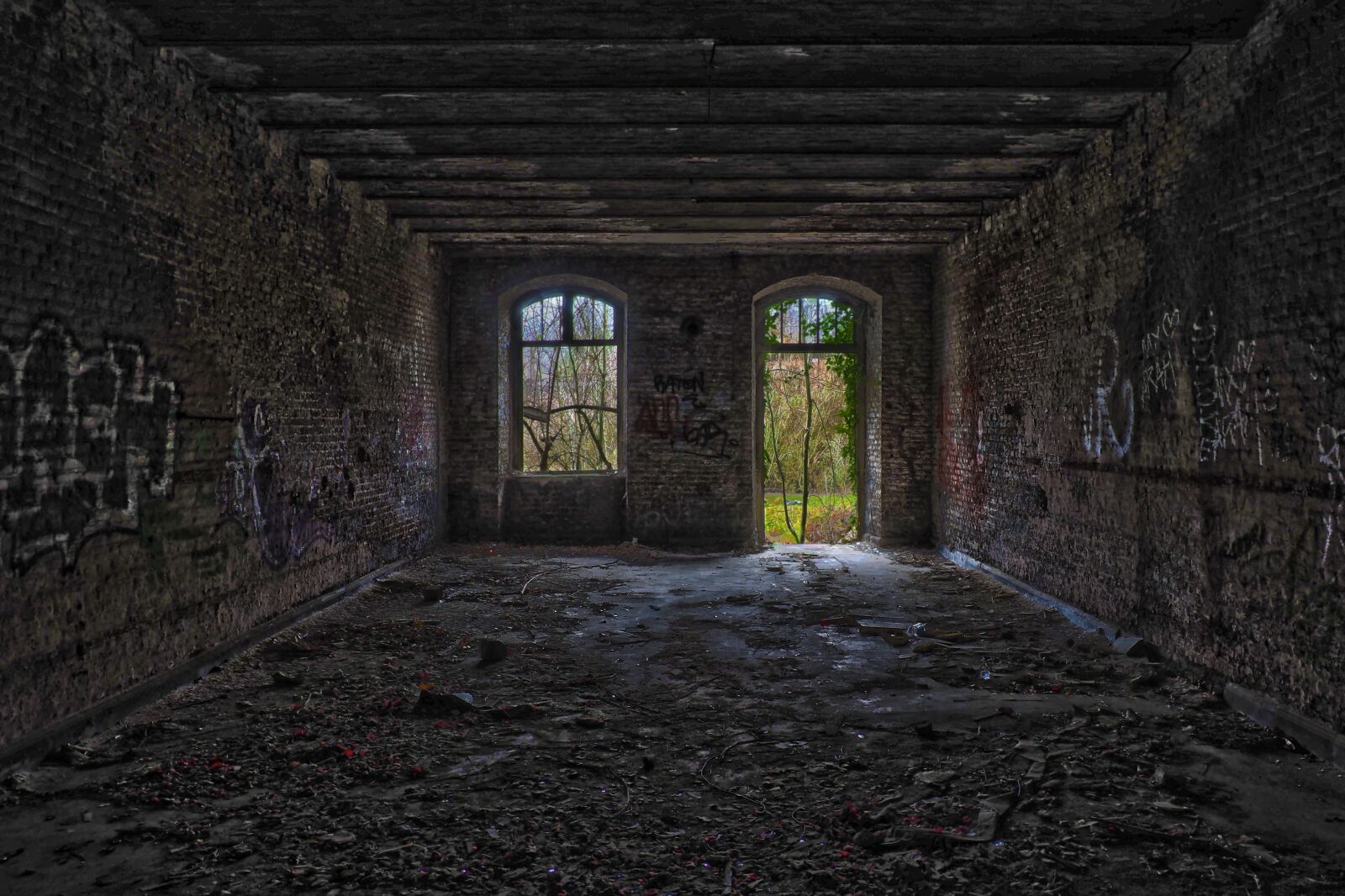 Olympus OM-D E-M10 sample photo. Lost places, space, abandoned photography
