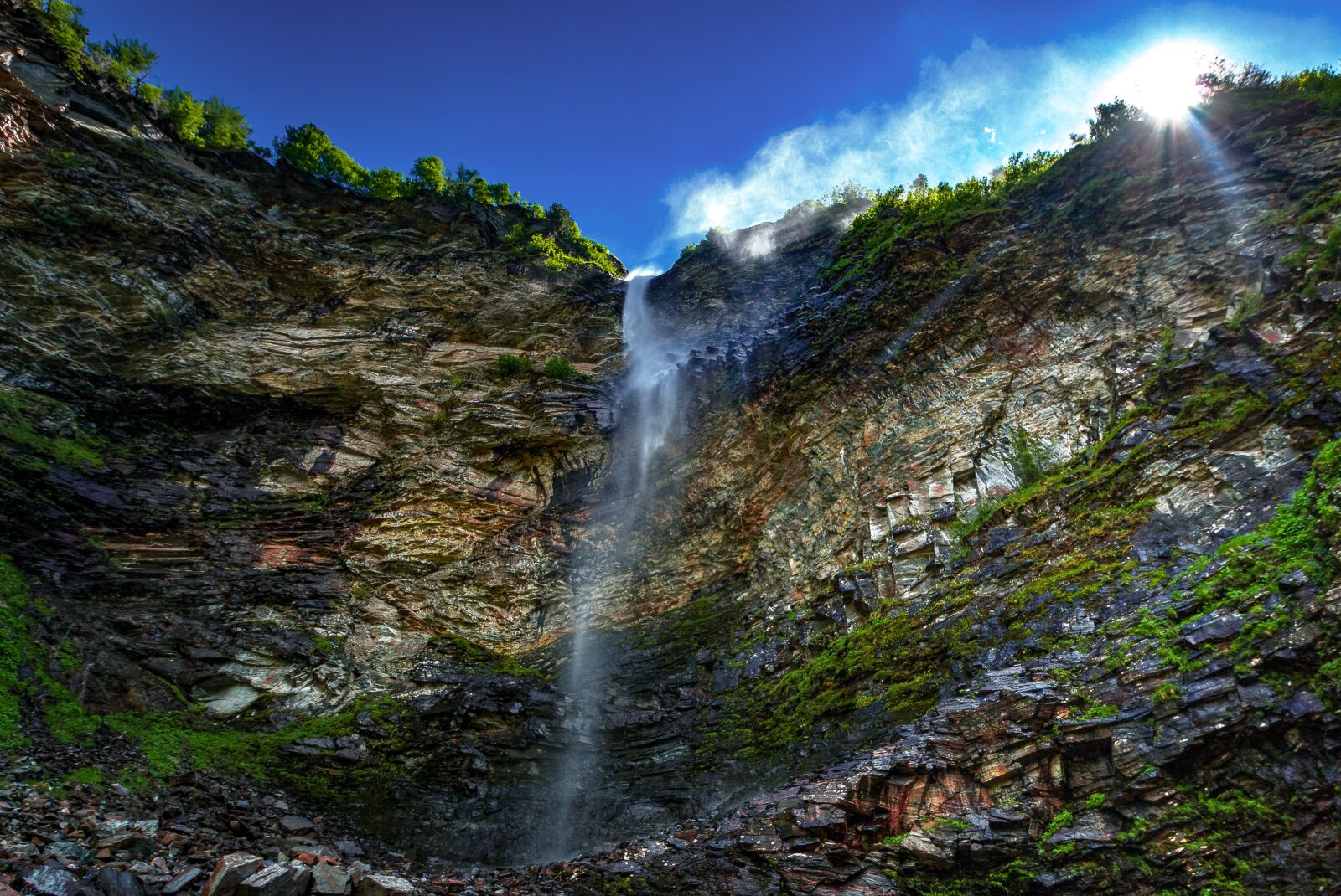 Canon EOS 70D sample photo. Waterfall, mountains, nature photography