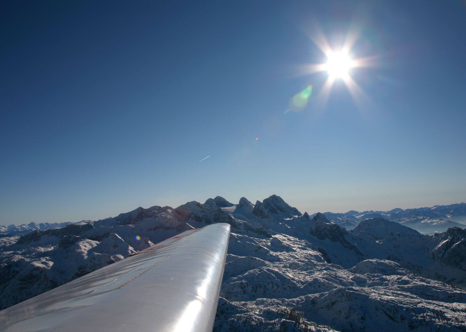 Canon EOS 5D sample photo. Dachstein, gliding, aerial view photography