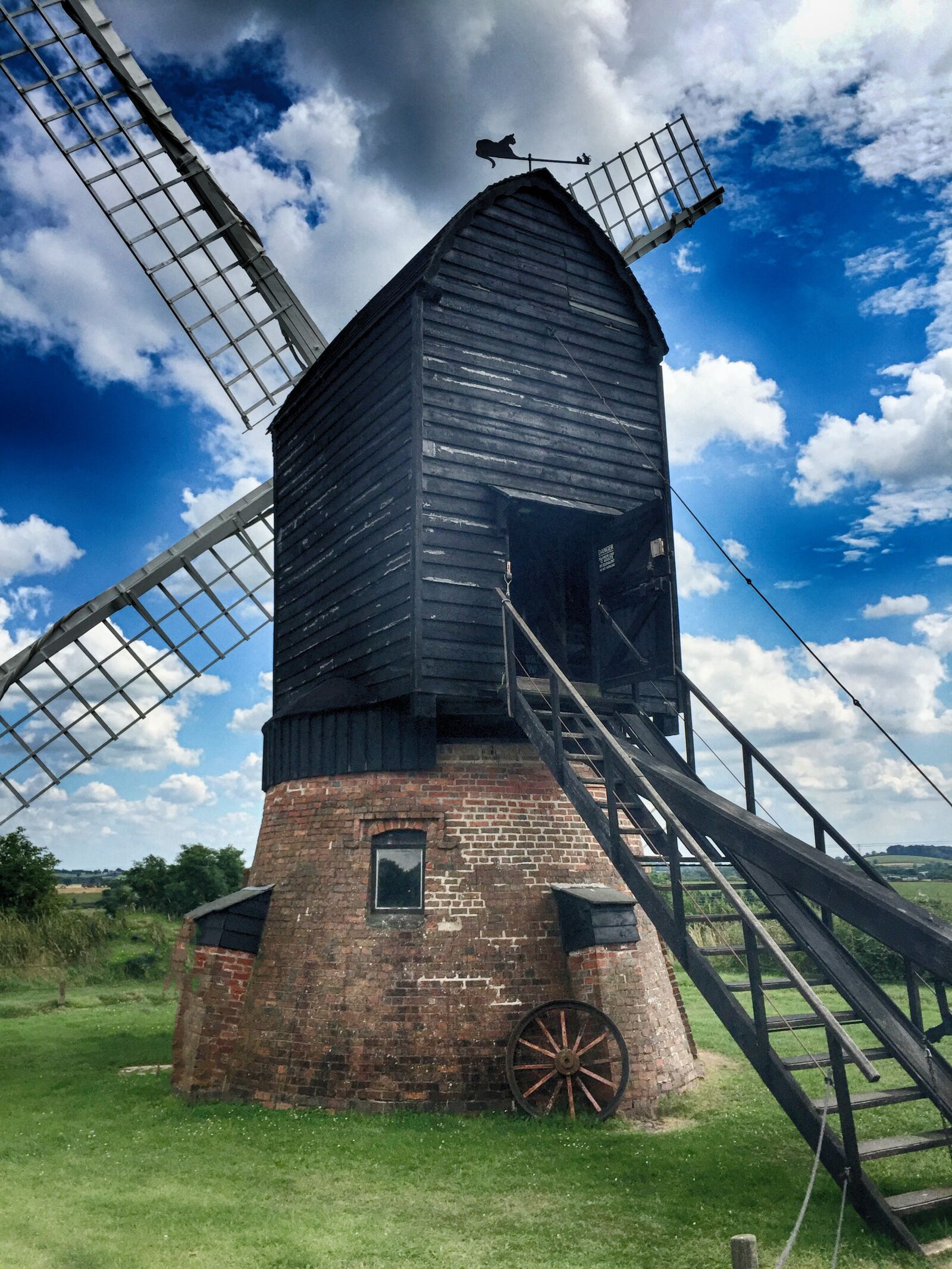 iPhone 6 Plus back camera 4.15mm f/2.2 sample photo. Windmill, farming, agriculture photography