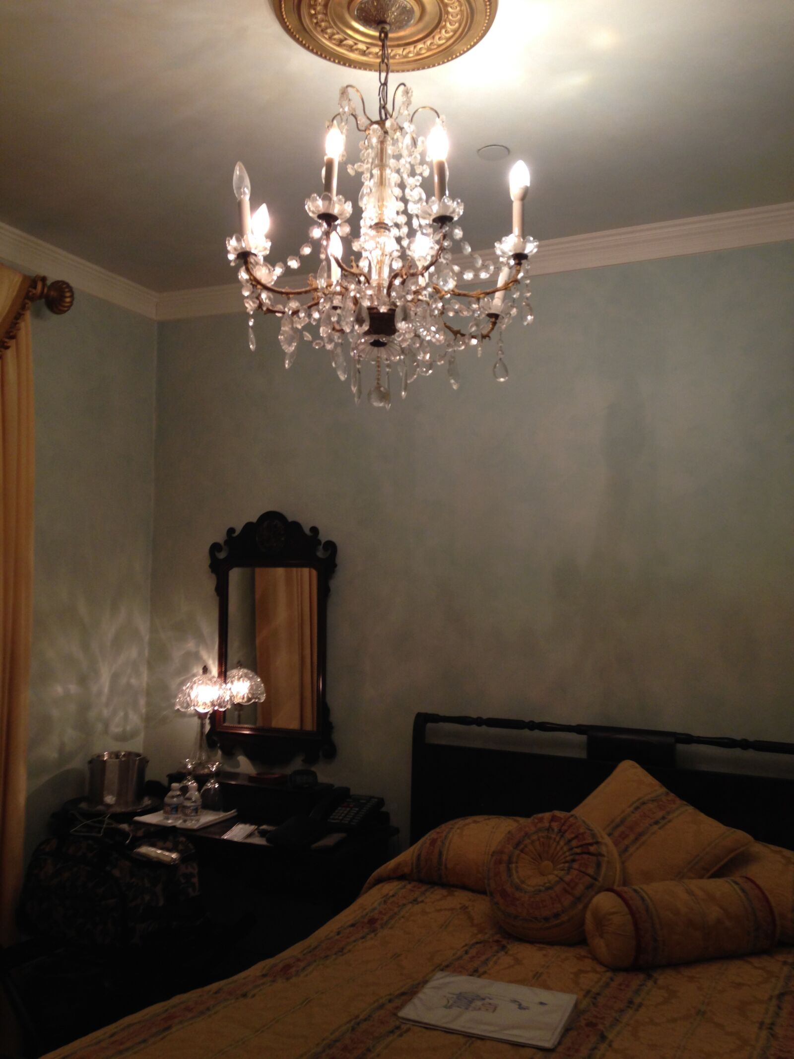 iPhone 5c back camera 4.12mm f/2.4 sample photo. Antique, lights, hotel photography