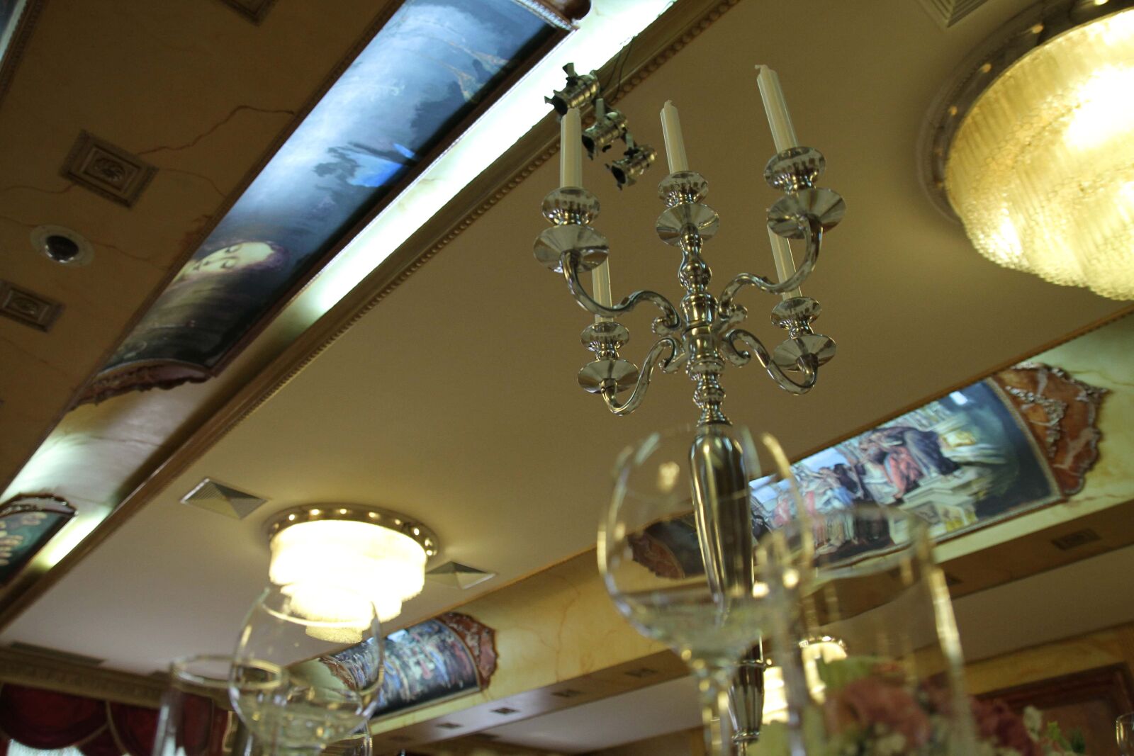 Canon EOS 7D sample photo. Candles, candlestick, ceiling, handmade photography