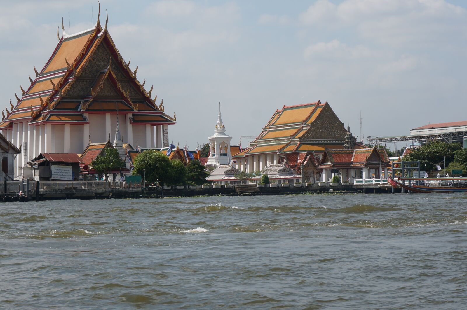 Sony Alpha NEX-5T sample photo. Temple, river, thailand photography