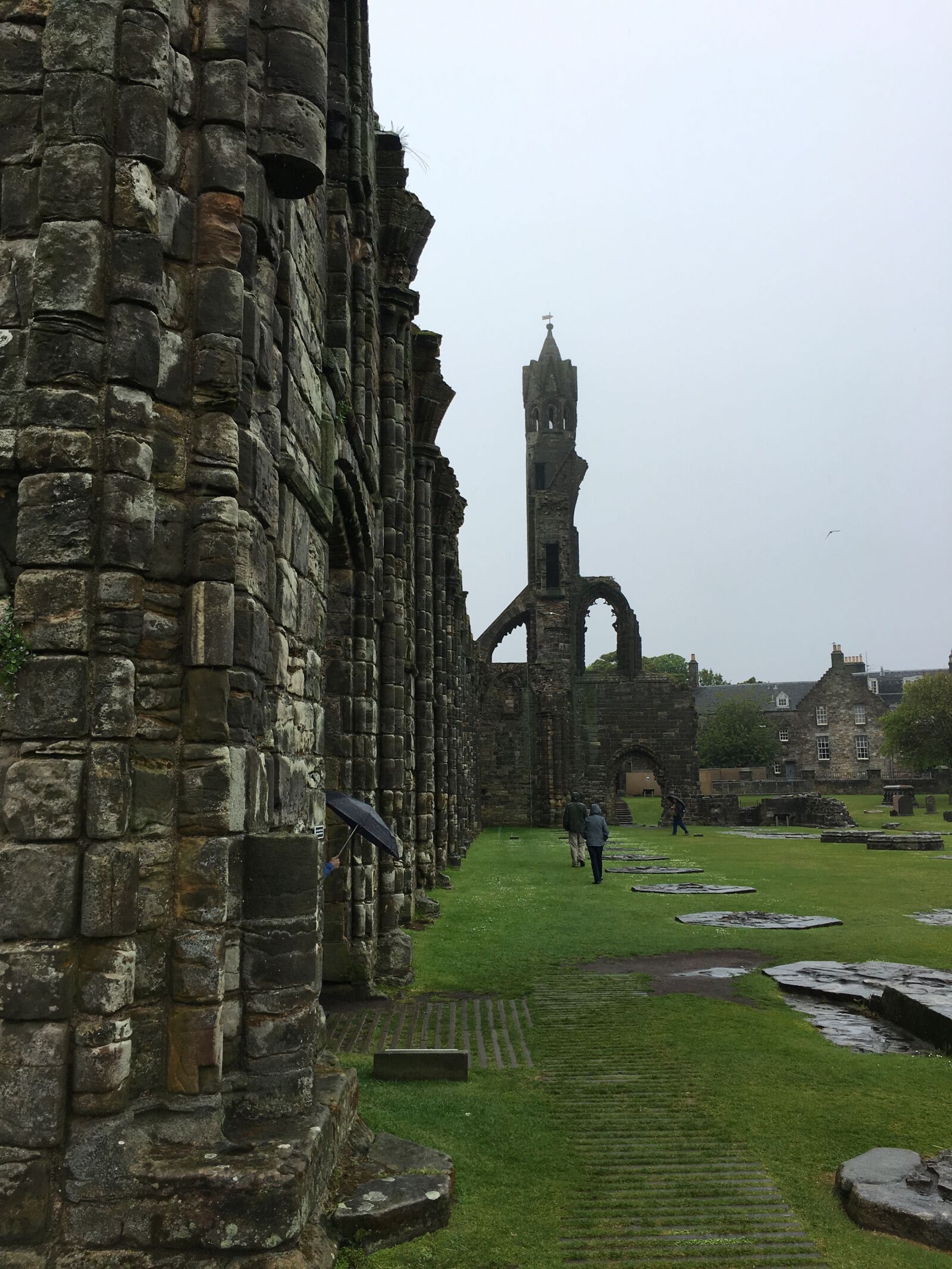 Apple iPhone 6s sample photo. Castle ruins, scotland, rain photography