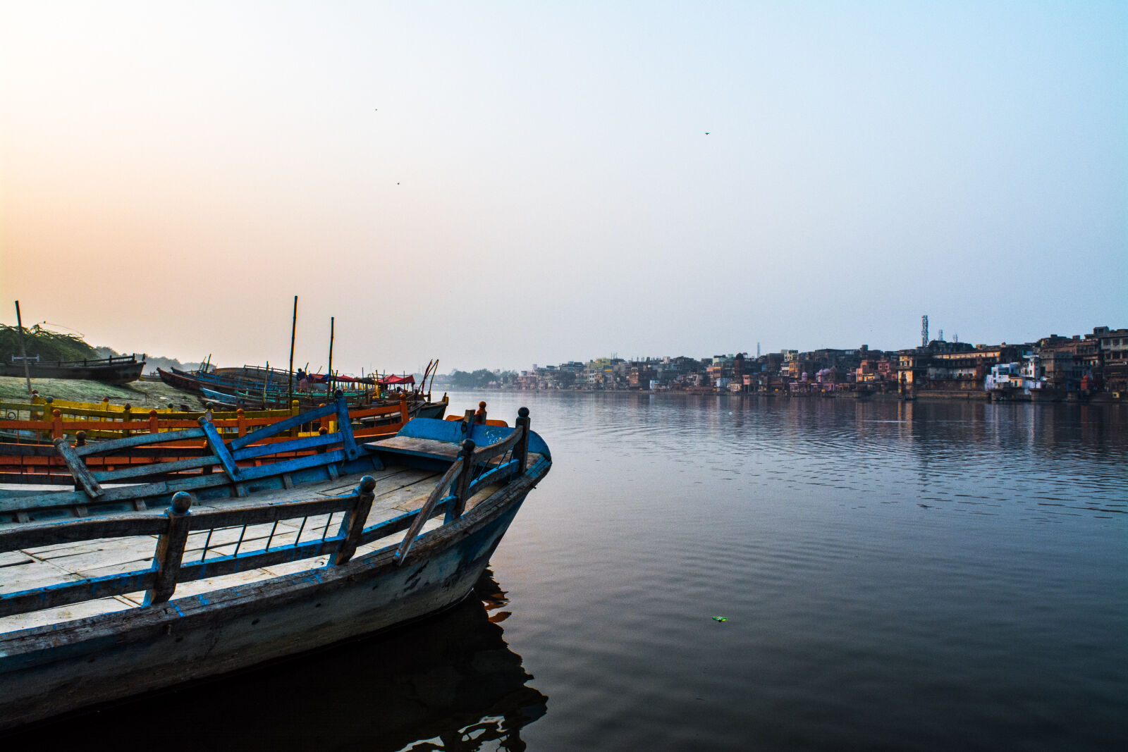 Nikon D5200 sample photo. Blue, boat, canoe, drown photography