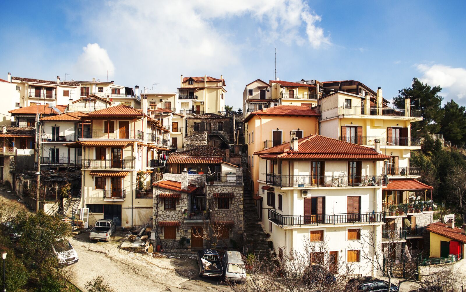 Nikon D3100 sample photo. Arahova, greek landscape, greek photography