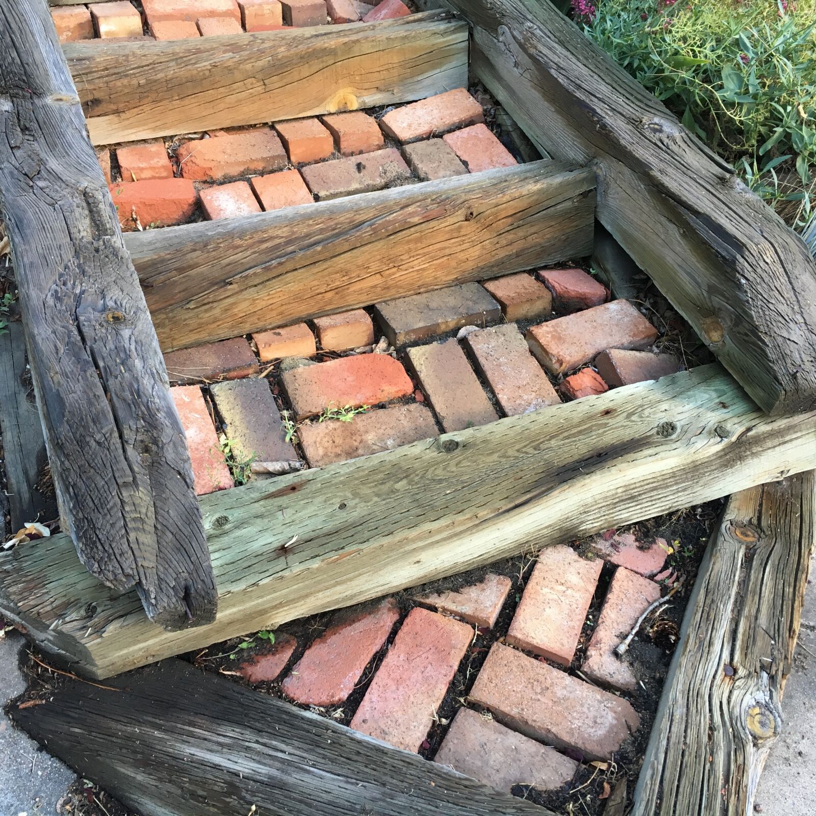 Apple iPhone 6s sample photo. Garden steps, brickwork, landscape photography