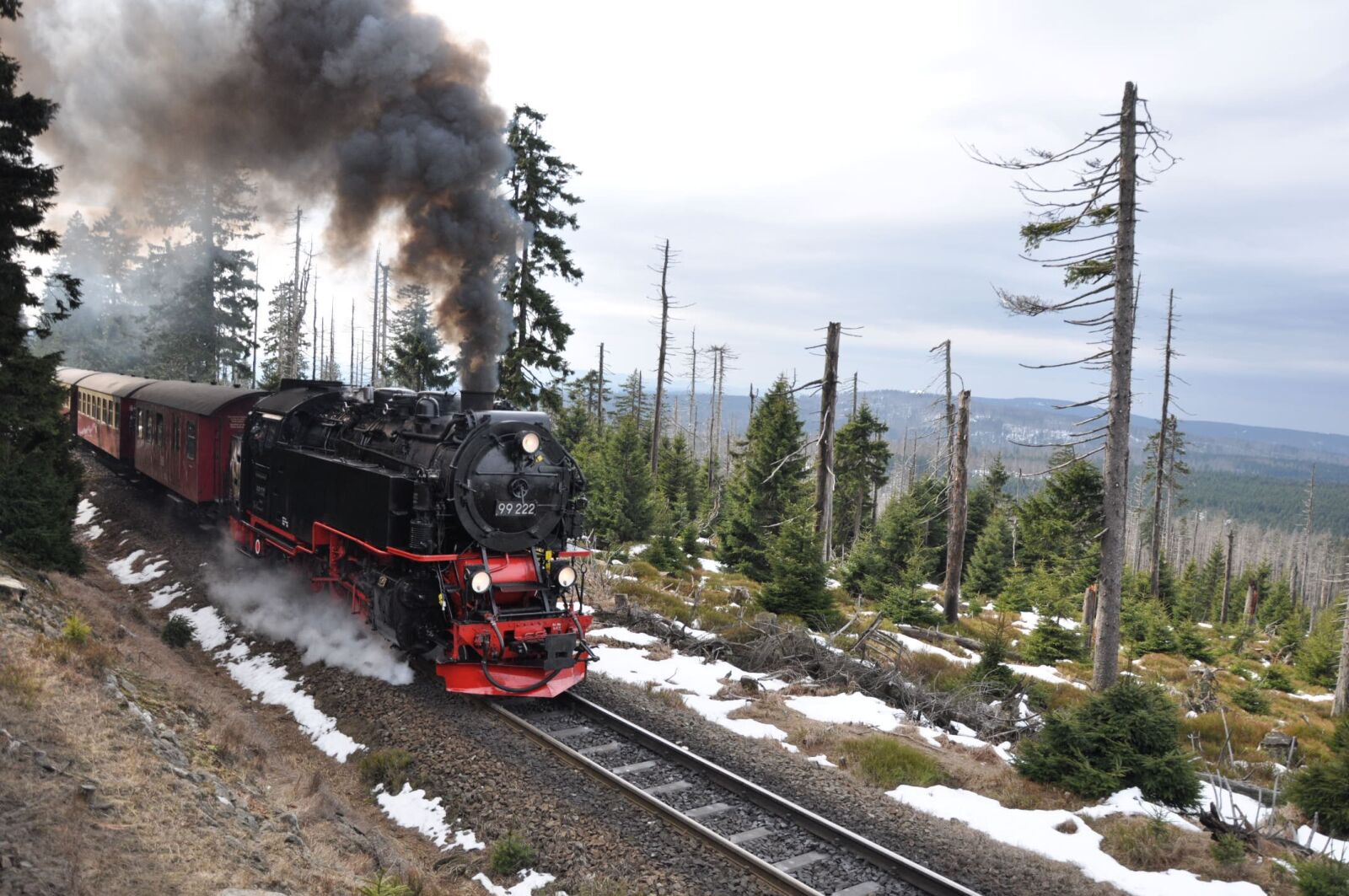 Nikon D90 sample photo. Brocken railway, train, smoke photography
