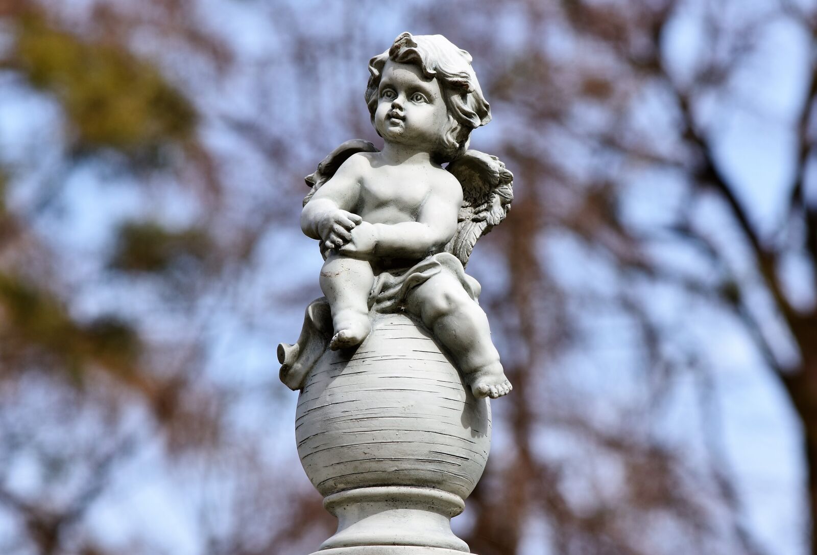Nikon D7200 sample photo. Angel, angel figure, sculpture photography