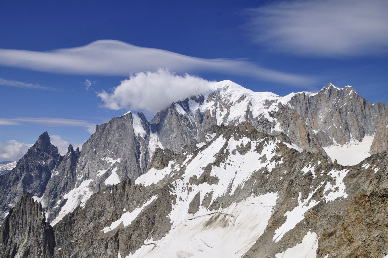 Nikon D5000 sample photo. Mont blanc, massive, snow photography