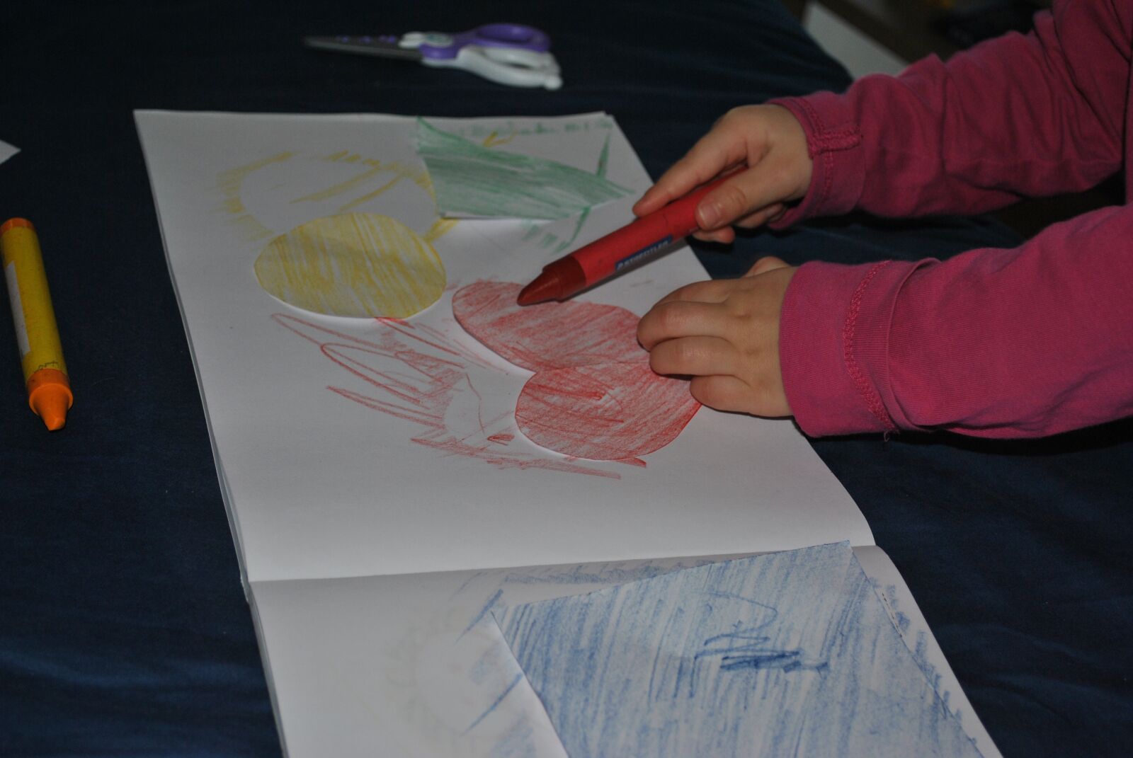 Nikon D3000 sample photo. Crayons, drawing, colorful photography