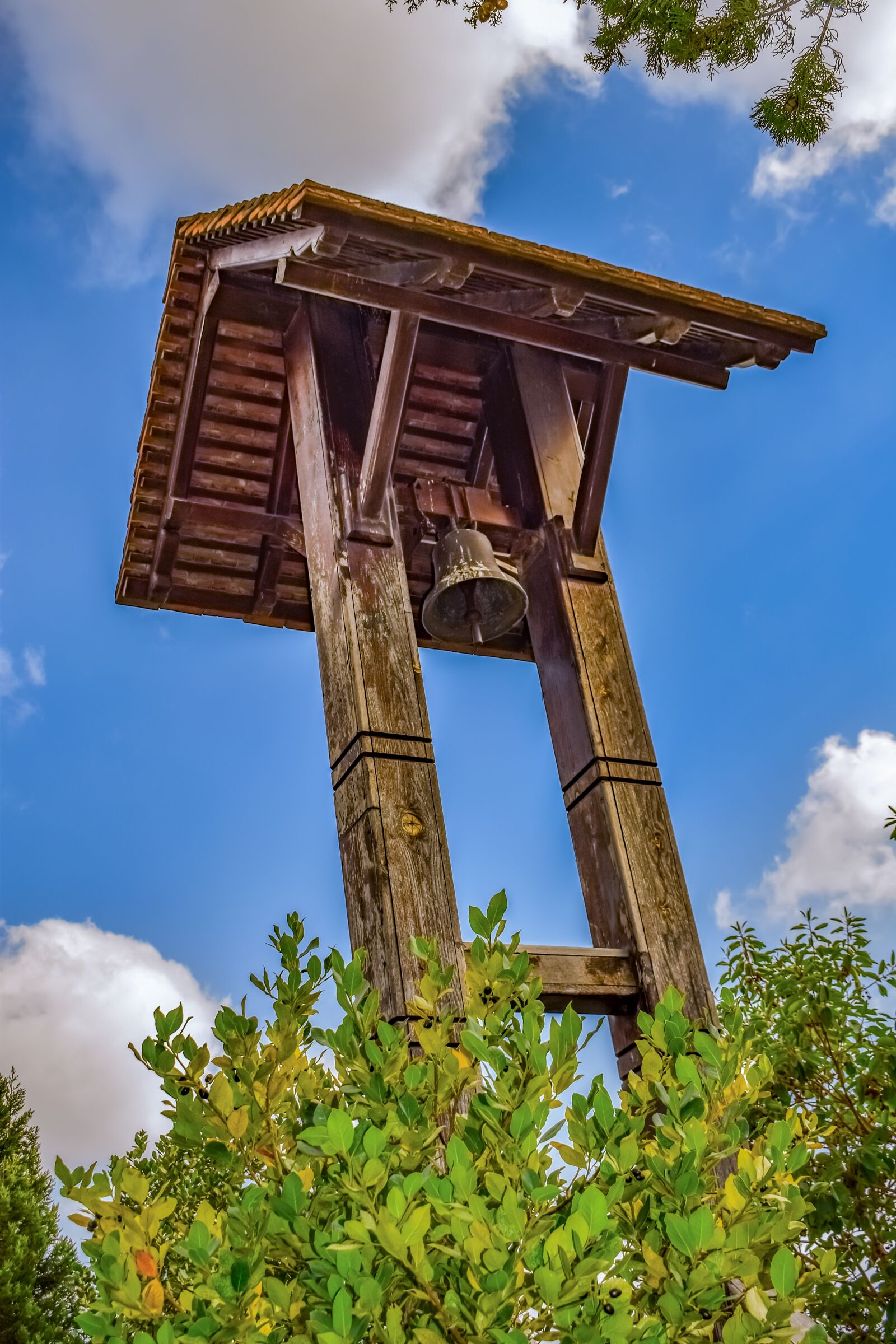Nikon D3300 sample photo. Belfry, wooden, bell photography
