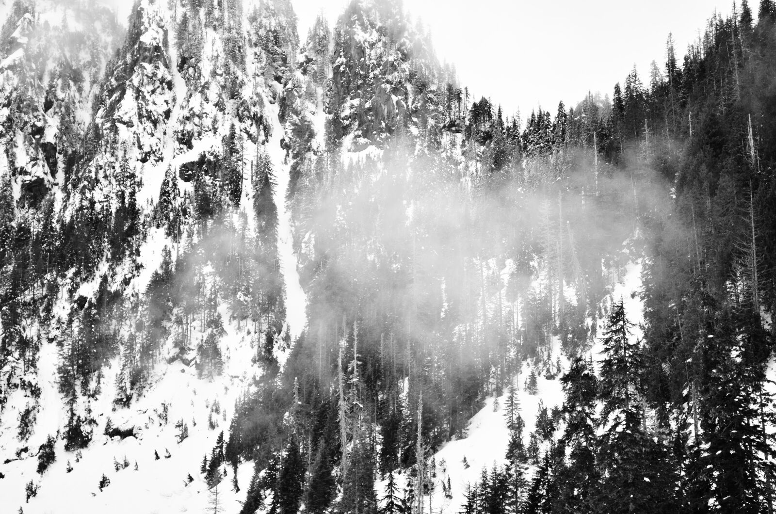 Nikon D5100 sample photo. Snow, mountain, black and photography