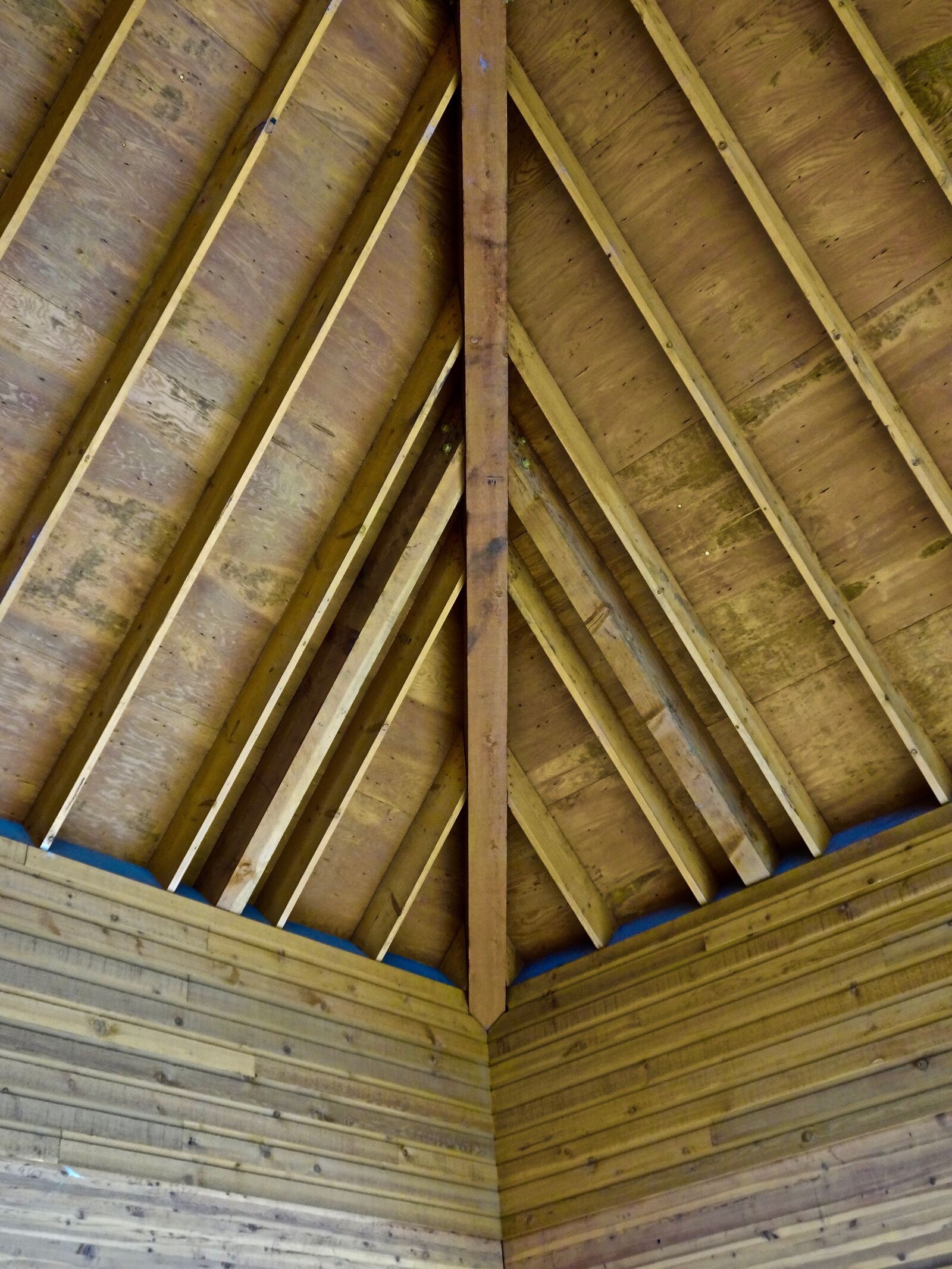 Sony Cyber-shot DSC-HX90V sample photo. Ceiling, wooden, construction photography