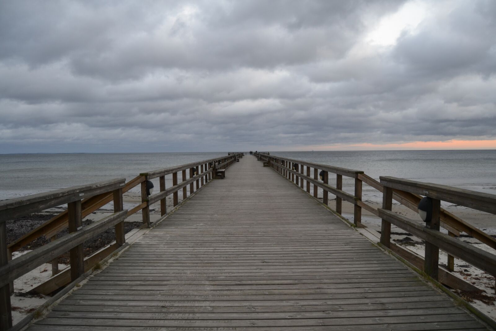 Nikon D3100 sample photo. Pier, clouds, sea photography