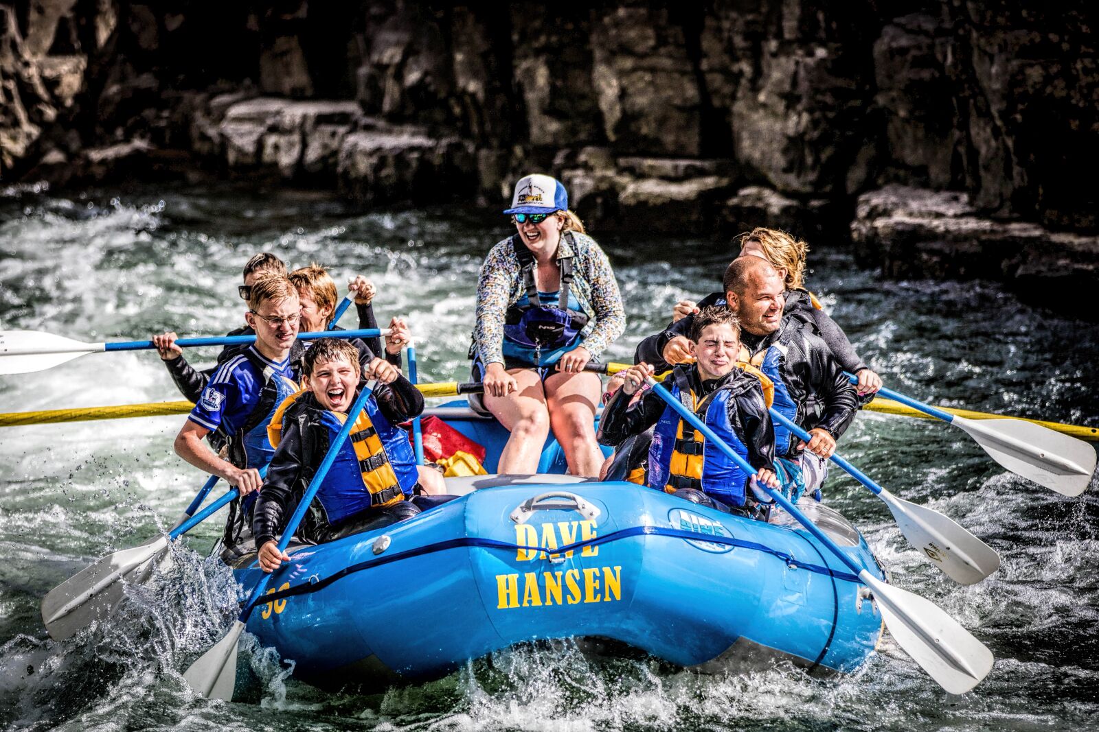 Canon EOS 7D Mark II sample photo. People, white water, rafting photography