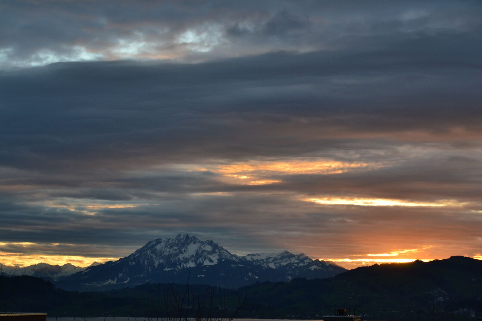 Nikon D3100 sample photo. Sunset, mountain, landscape photography