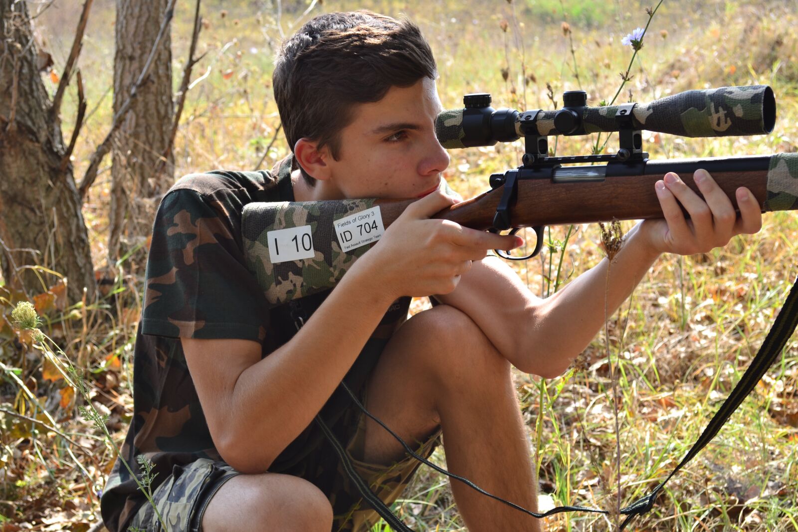 Nikon D3100 sample photo. Sniper, guy, rifle photography