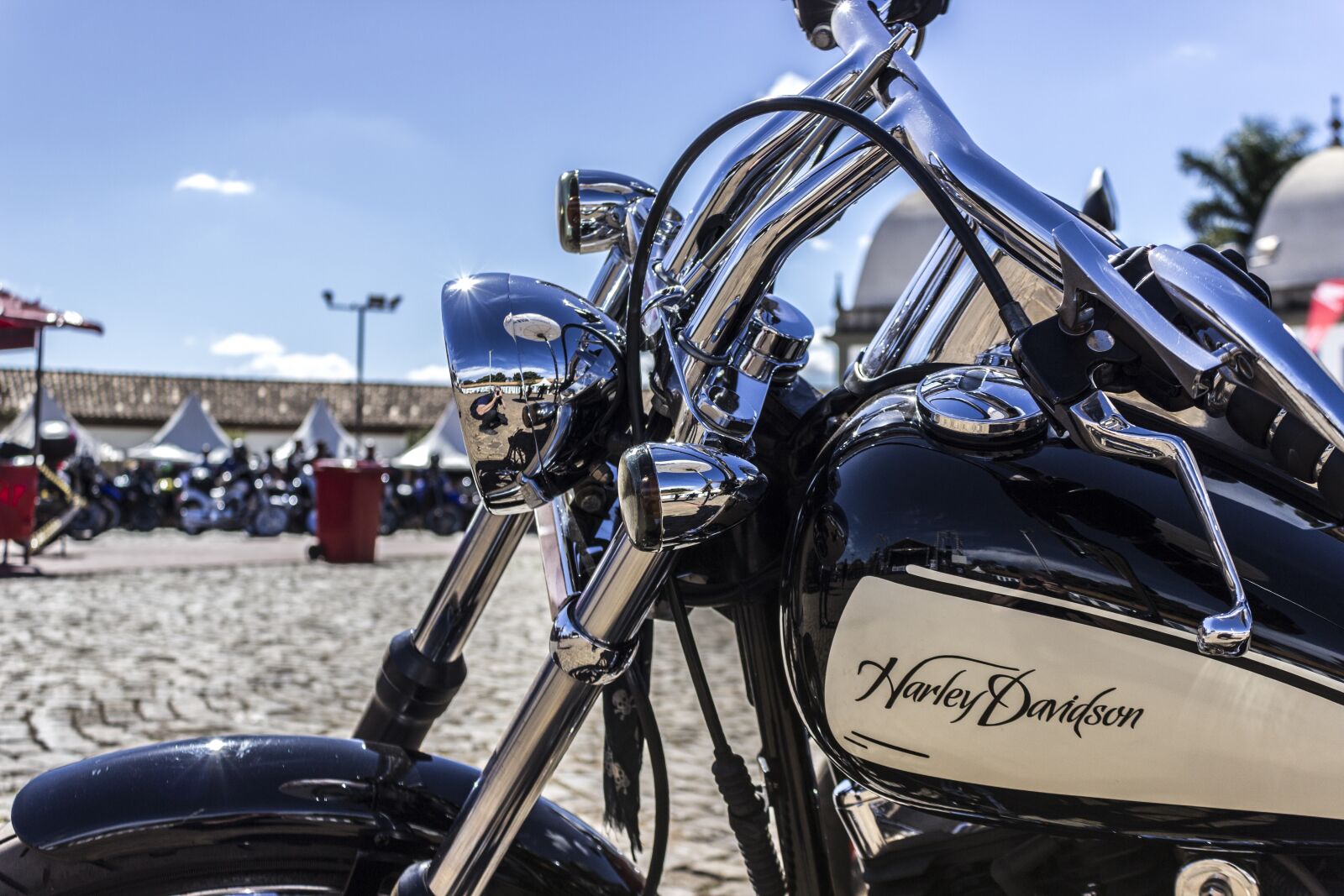 Canon EOS 600D (Rebel EOS T3i / EOS Kiss X5) sample photo. Chrome, motorcycle, harley photography