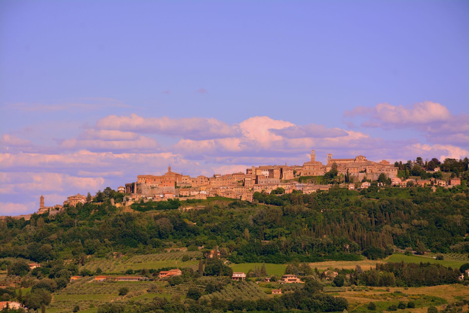 Nikon D7100 sample photo. Montepulciano, hill, country photography