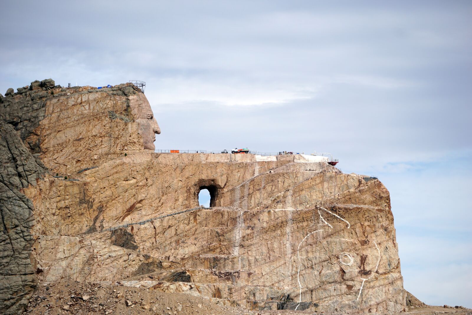 Sony E 55-210mm F4.5-6.3 OSS sample photo. Crazy horse memorial, native photography