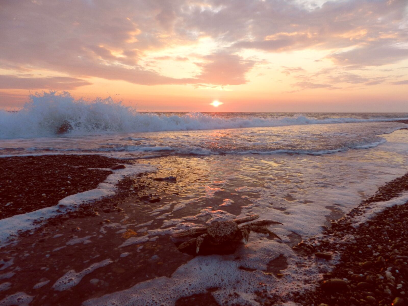 Nikon Coolpix P500 sample photo. Ocean, sunrise, wave photography