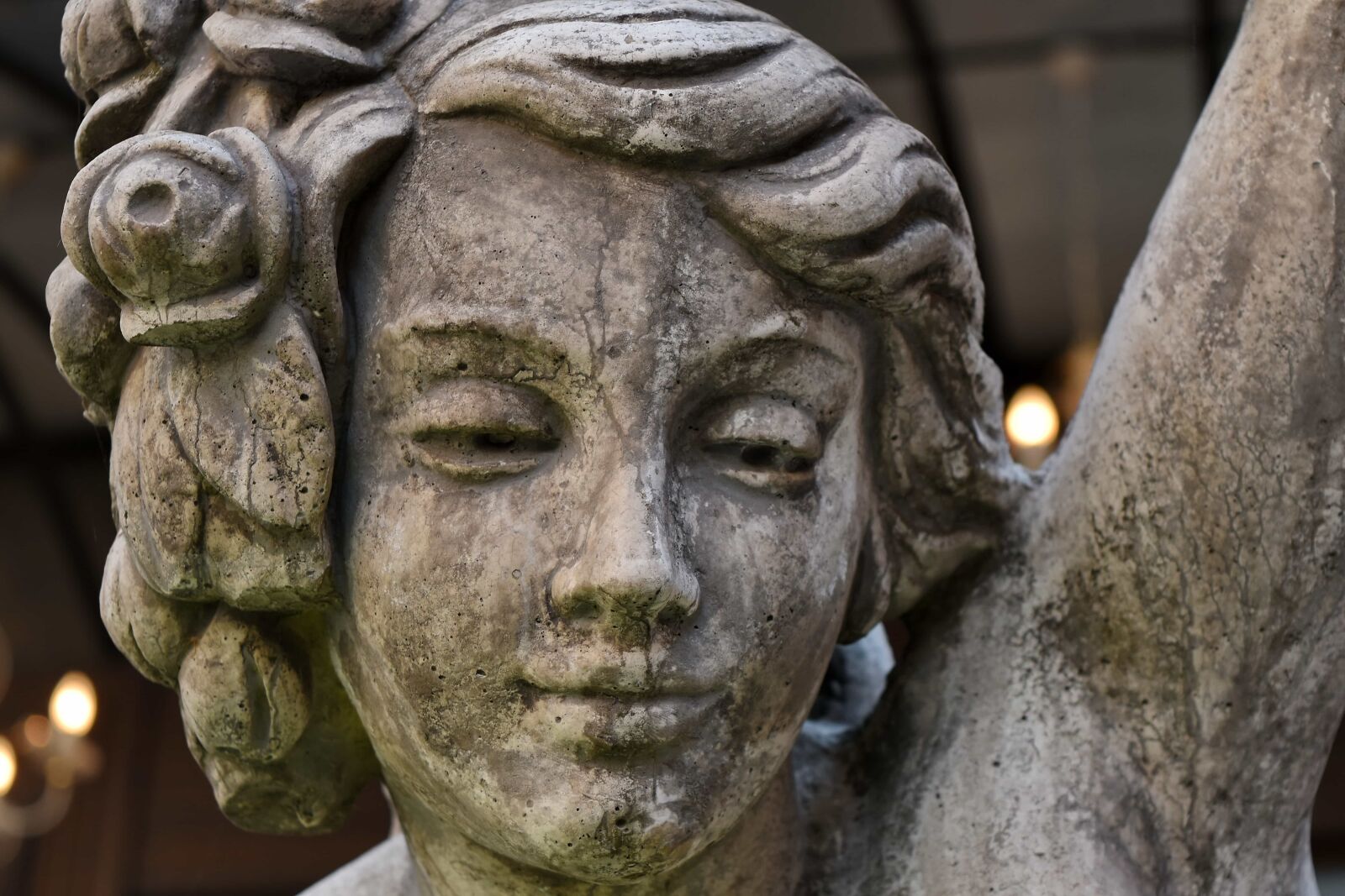 Nikon D5500 sample photo. Concrete, head, sculpture, woman photography
