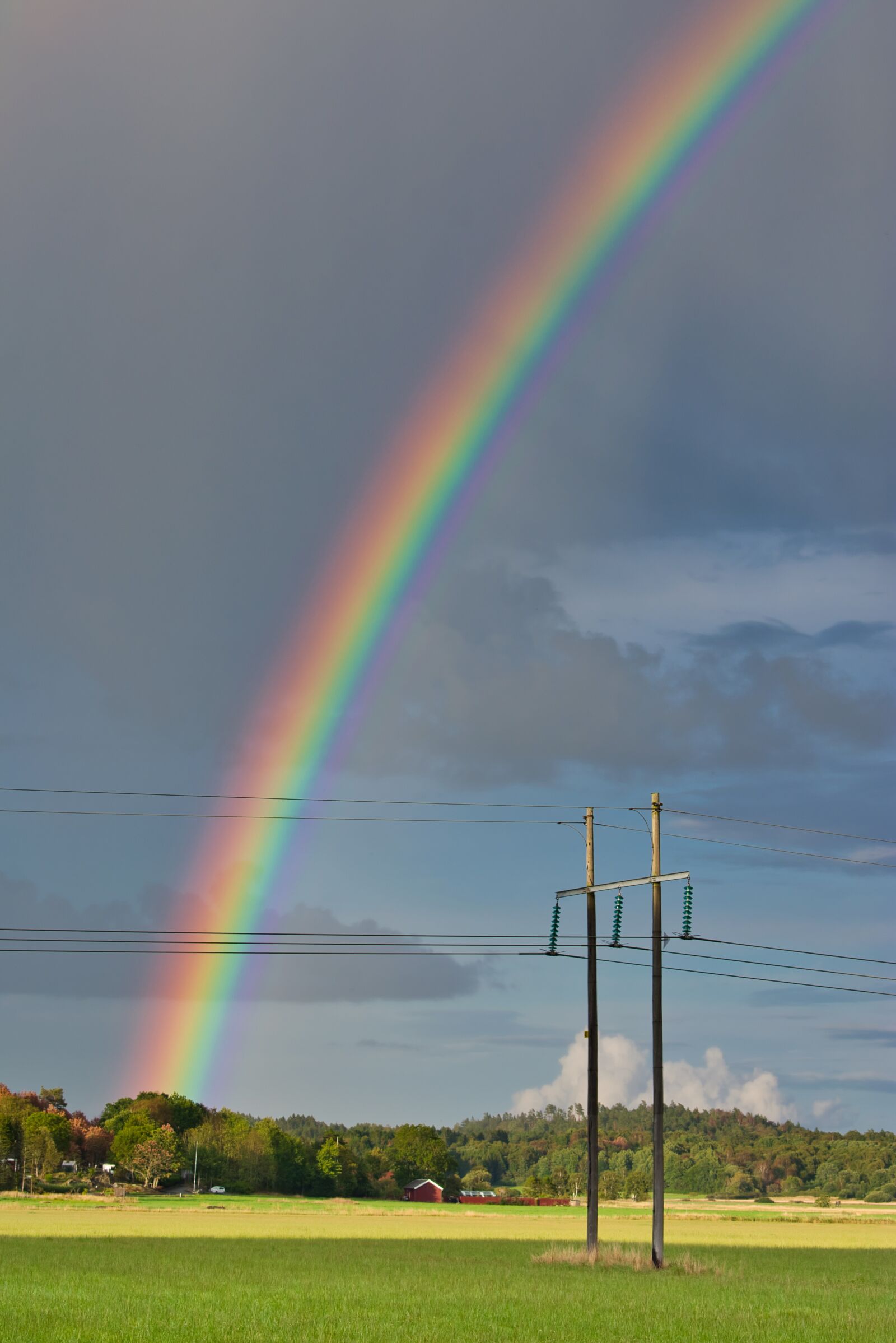 Nikon D3400 sample photo. Rainbow, countryside, rural photography