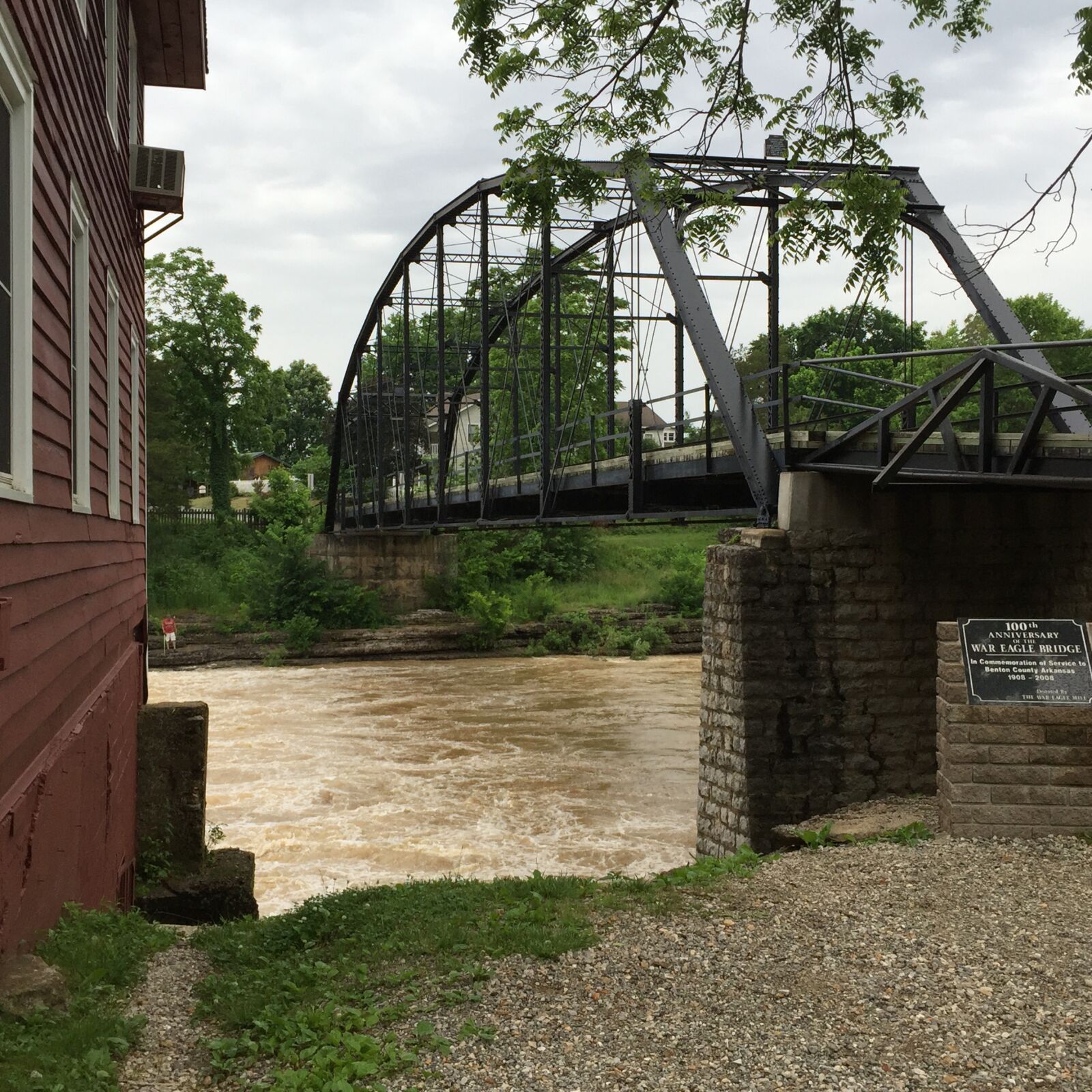 iPhone 6 Plus back camera 4.15mm f/2.2 sample photo. War eagle mill, flood photography