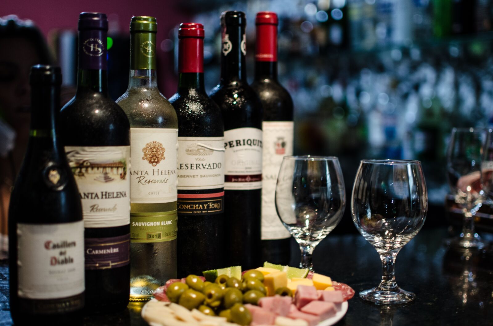 Nikon D5100 sample photo. Wines, cheeses, wine photography