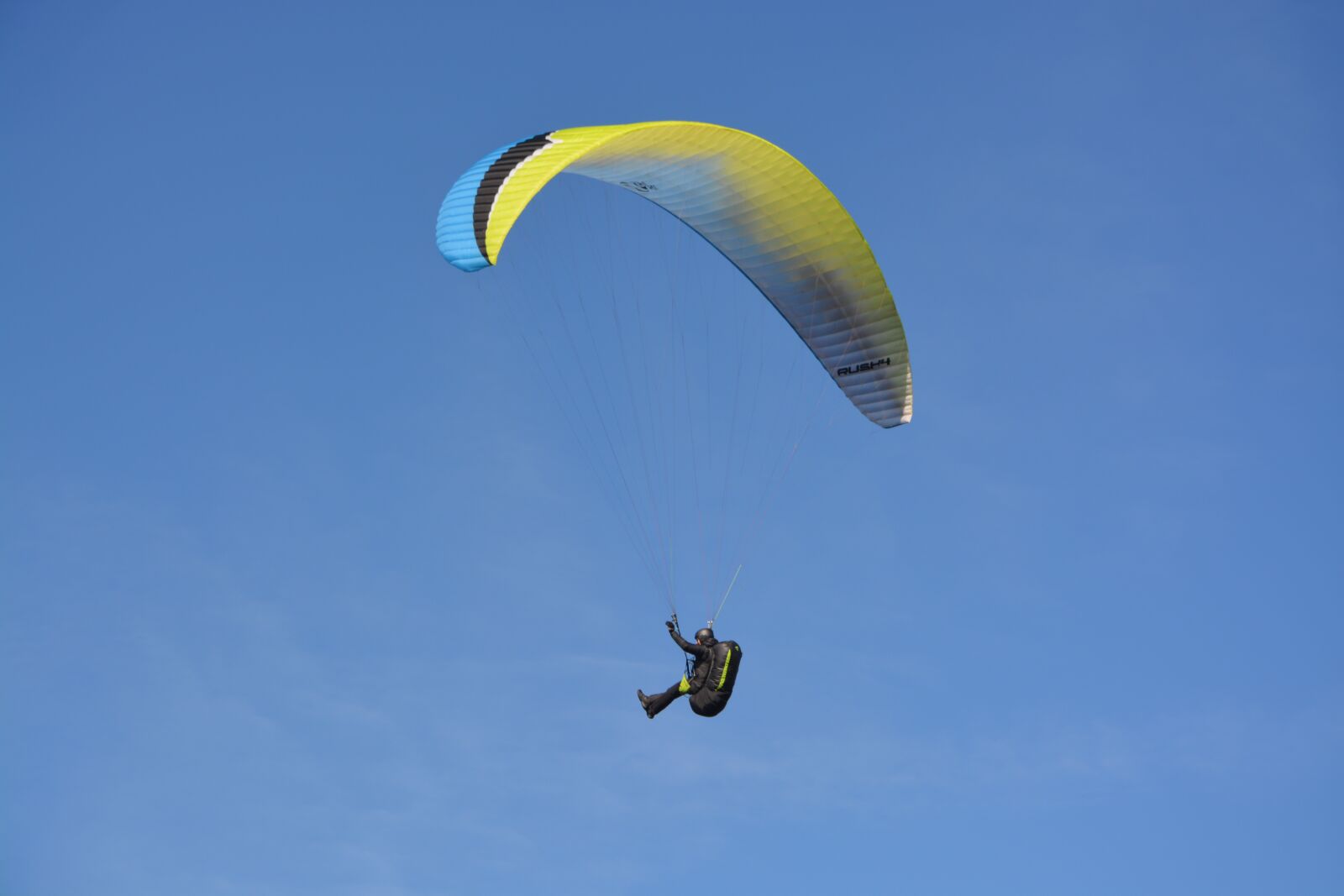 Nikon D5200 sample photo. Paragliding, paraglider, sailing blue photography