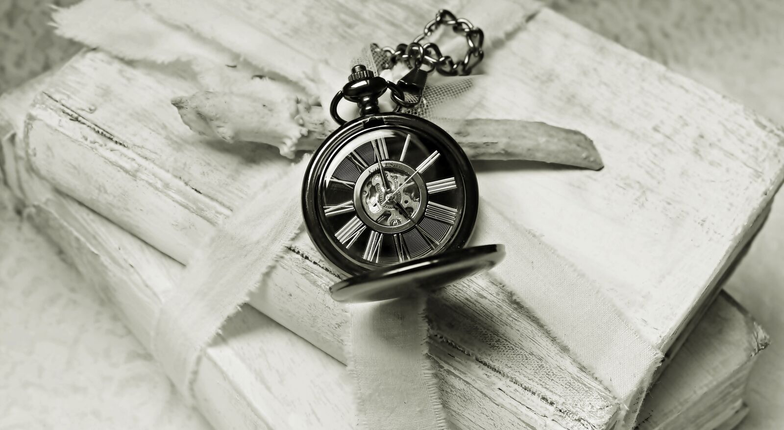 Canon EOS 100D (EOS Rebel SL1 / EOS Kiss X7) sample photo. Books, pocket watch, worn photography