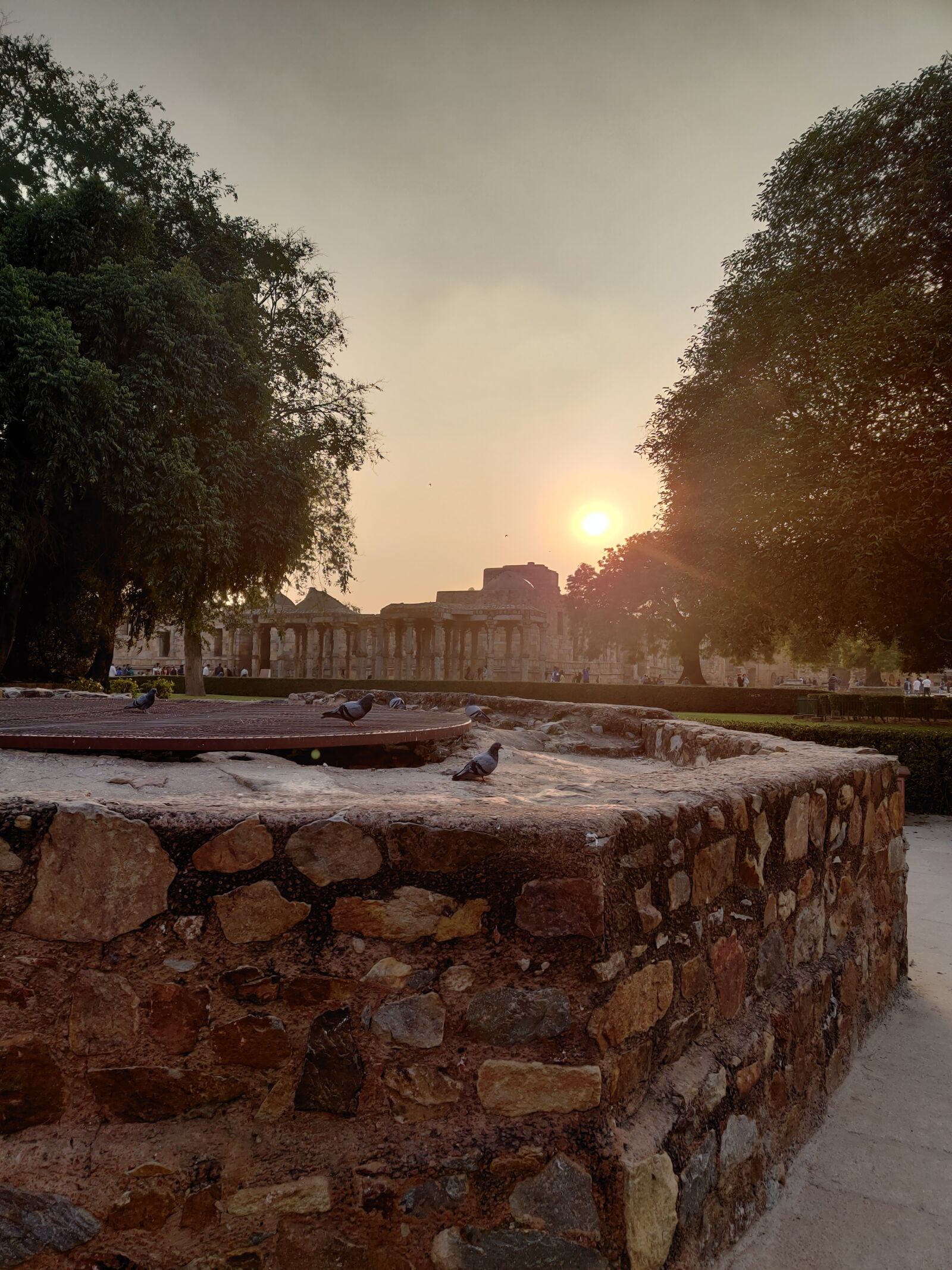OnePlus HD1901 sample photo. Sunset, qutubminar, nature photography