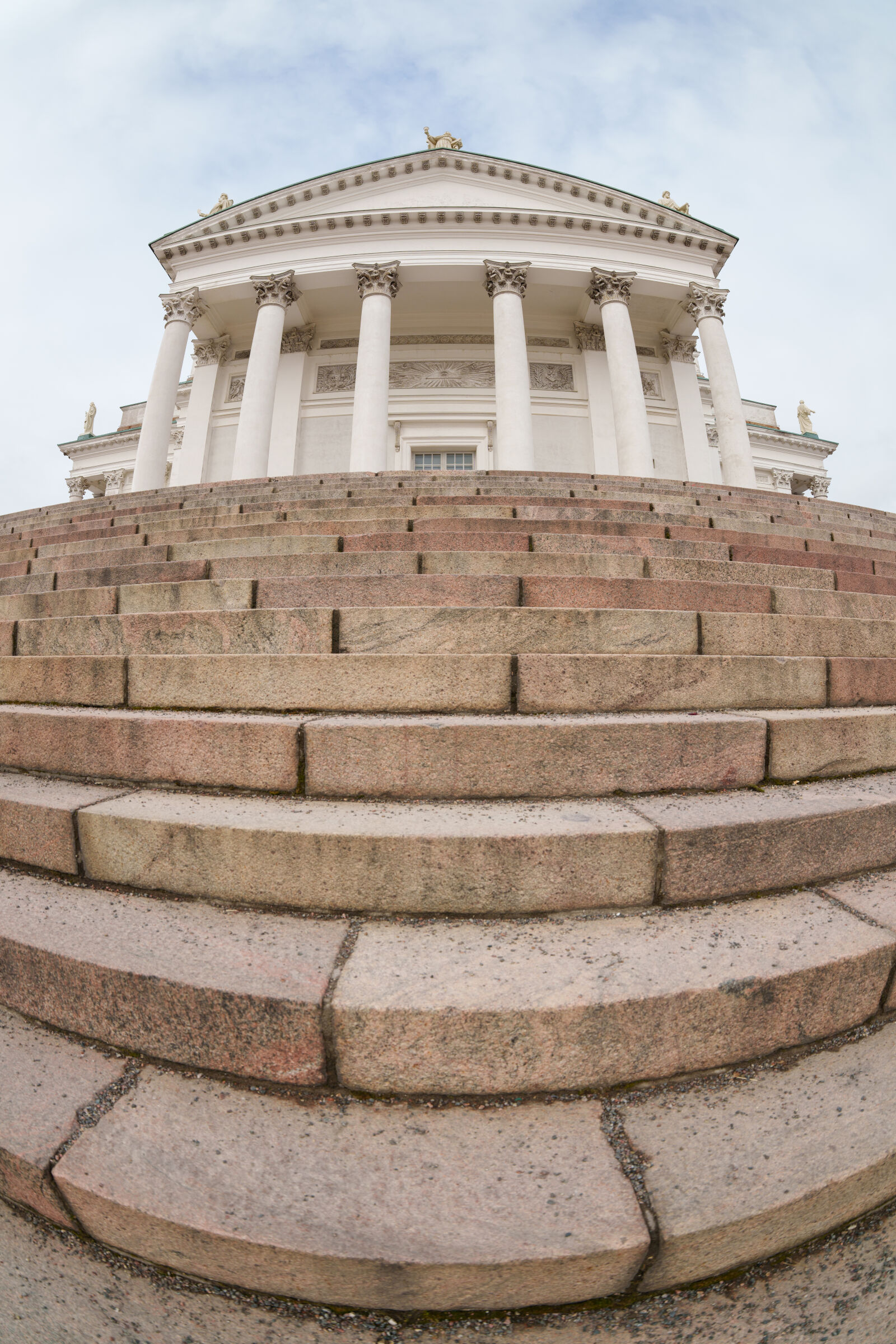 Sigma 15mm F1.4 DG DN Diagonal Fisheye Art sample photo. Staircase to the church photography