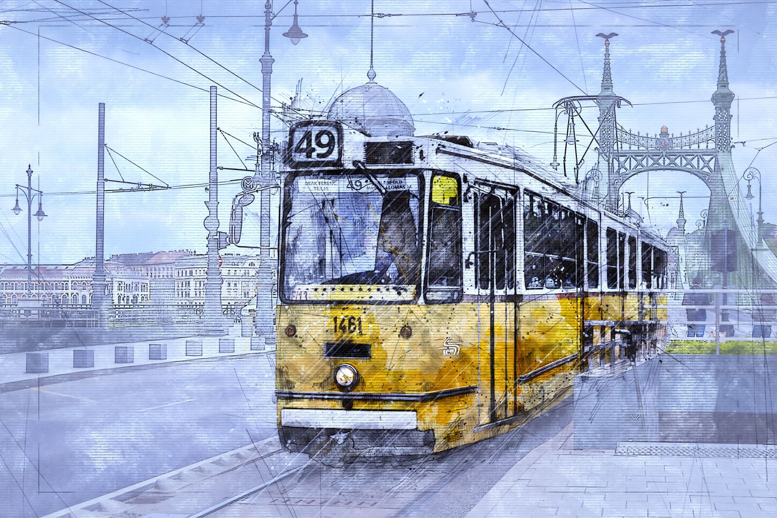 Nikon D3100 sample photo. Tram, transport, transportation photography