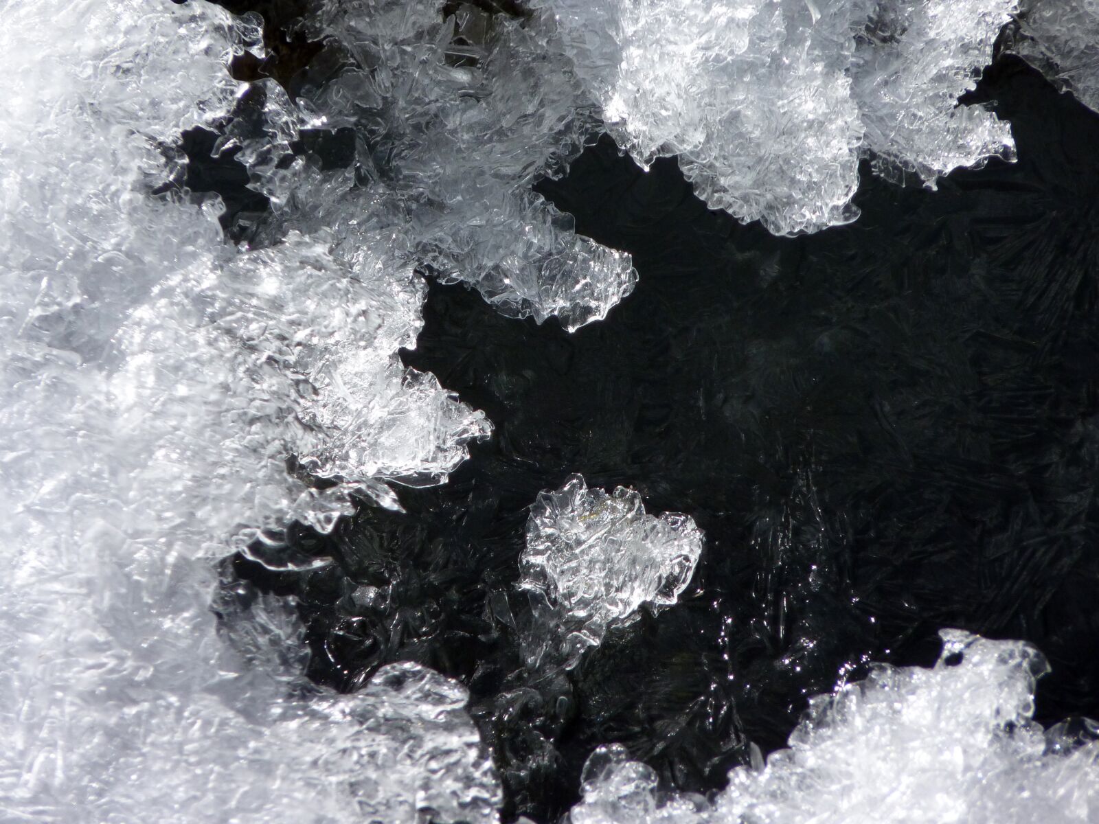 Panasonic Lumix DMC-FZ35 (Lumix DMC-FZ38) sample photo. Ice, winter, torrent photography