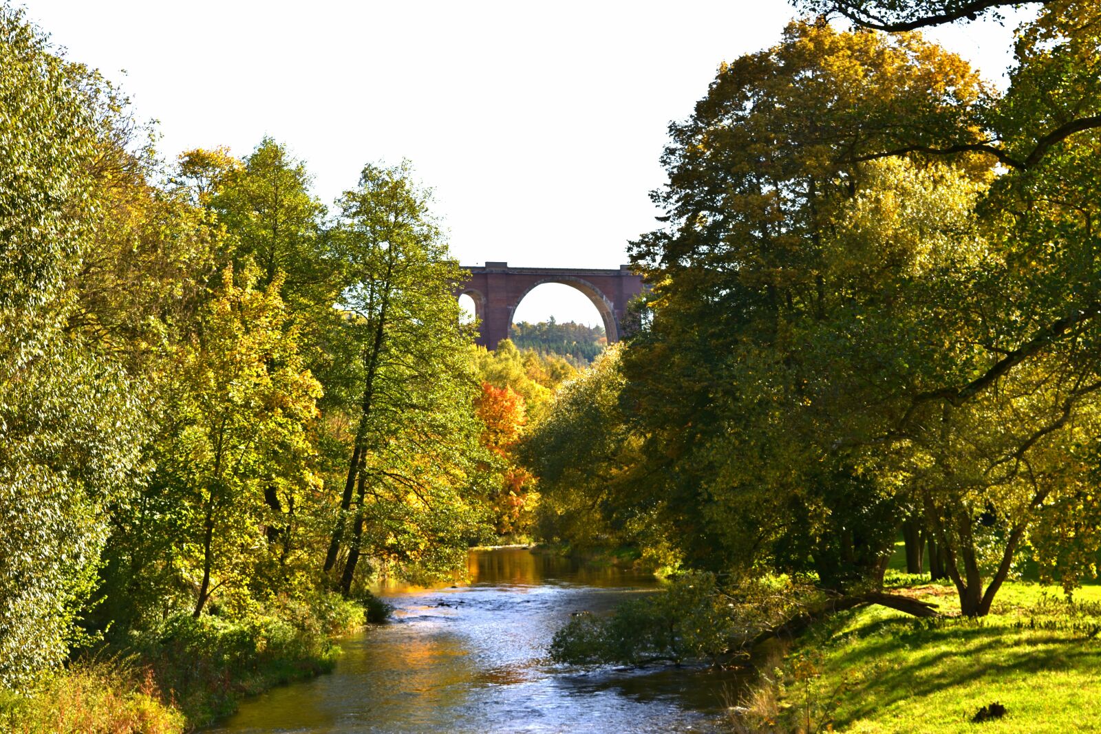 Nikon D5200 sample photo. River landscape, nature, viaduct photography