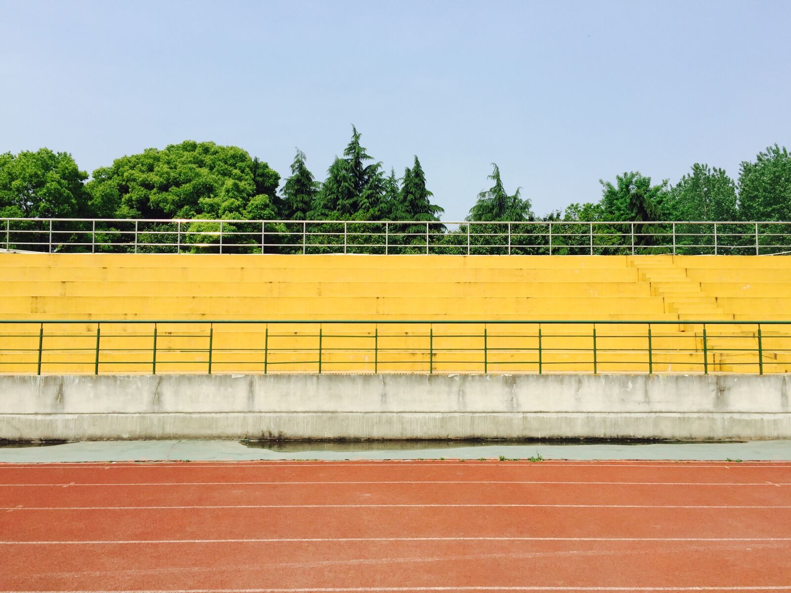 Apple iPhone 6 sample photo. Playground, bleachers, school photography