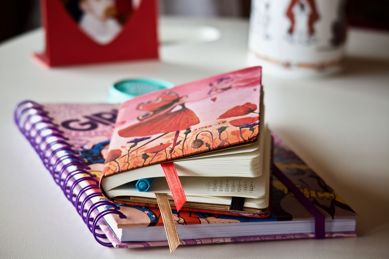 Canon EOS M sample photo. Agenda, notebook, books photography