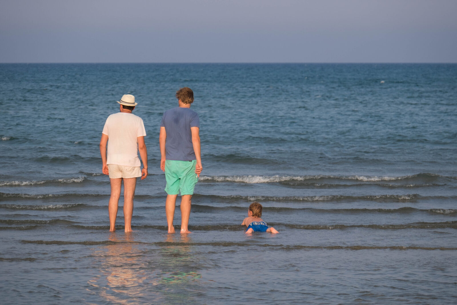 Fujifilm XF 18-135mm F3.5-5.6 R LM OIS WR sample photo. Beach, father, island, kid photography