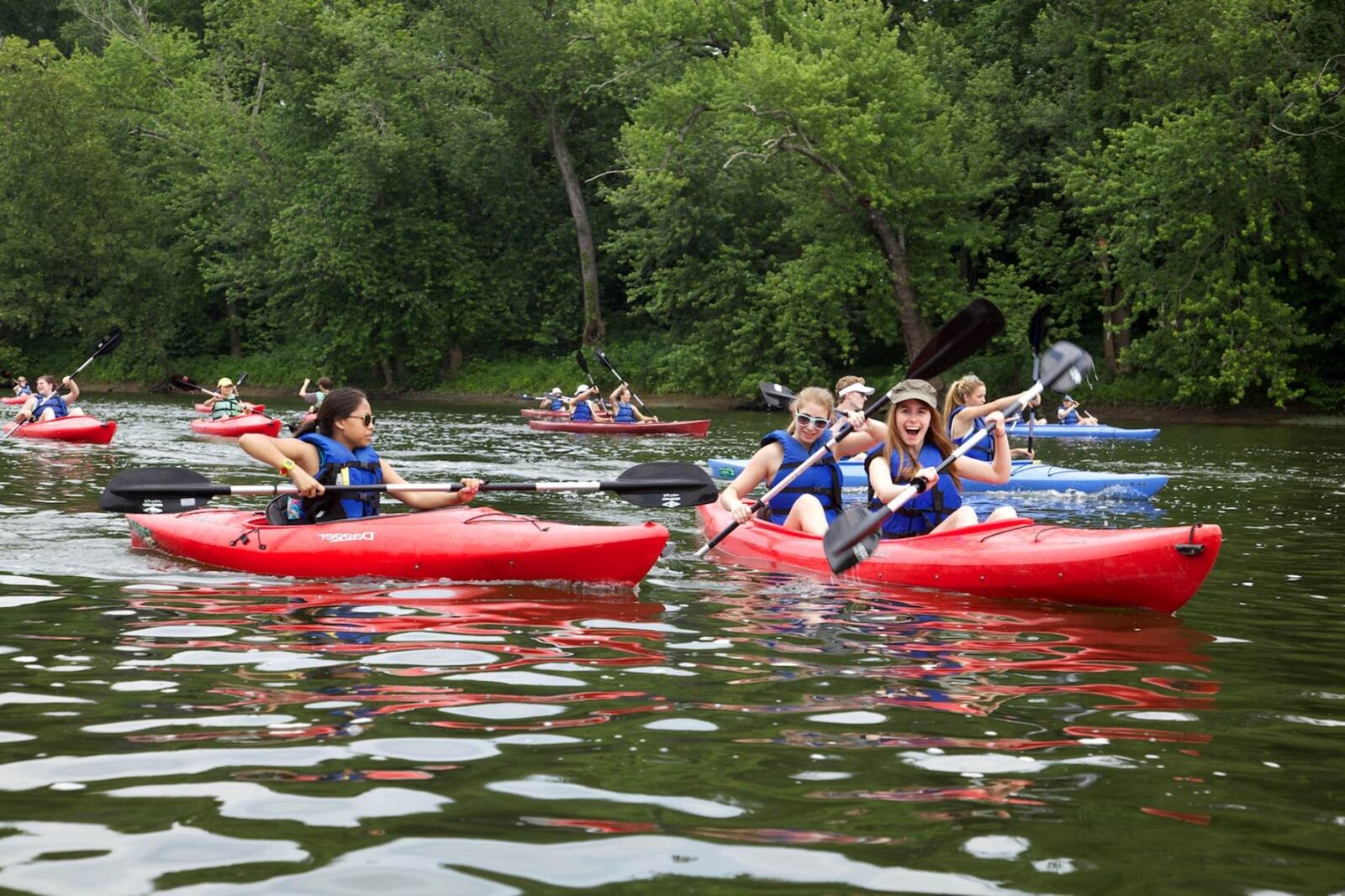 Canon EOS 5D Mark II sample photo. Youth, enjoying, kayak, trip photography