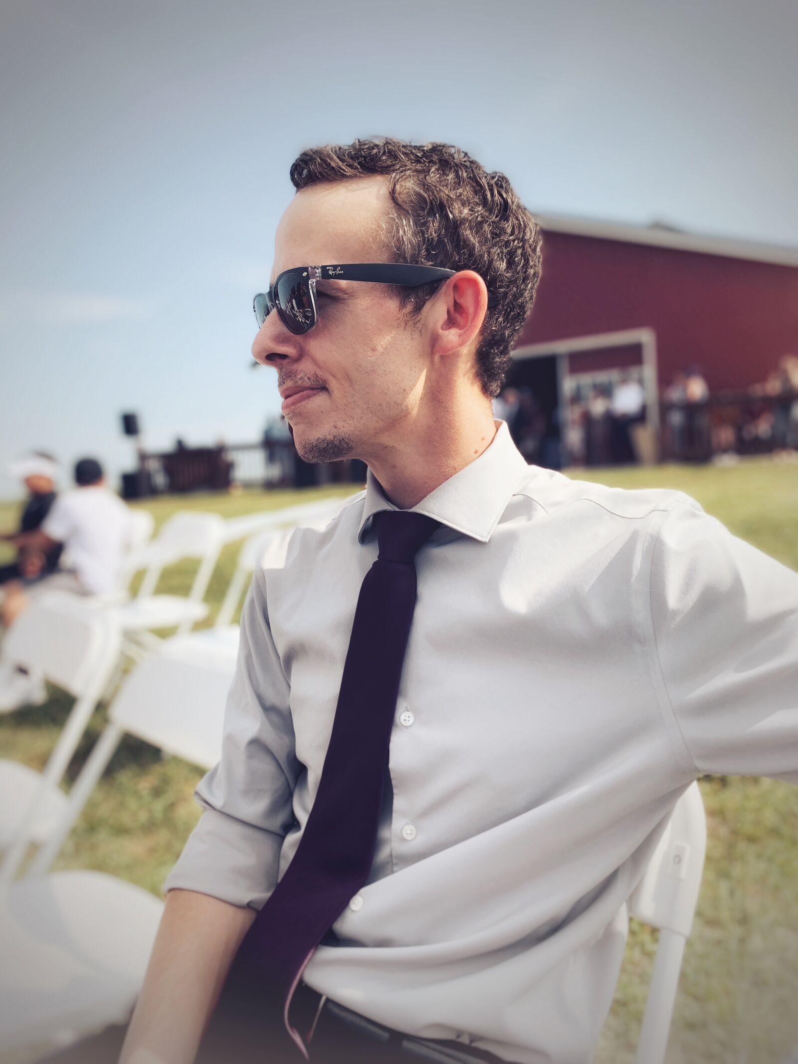 Apple iPhone XR sample photo. Husband, suit, tie photography