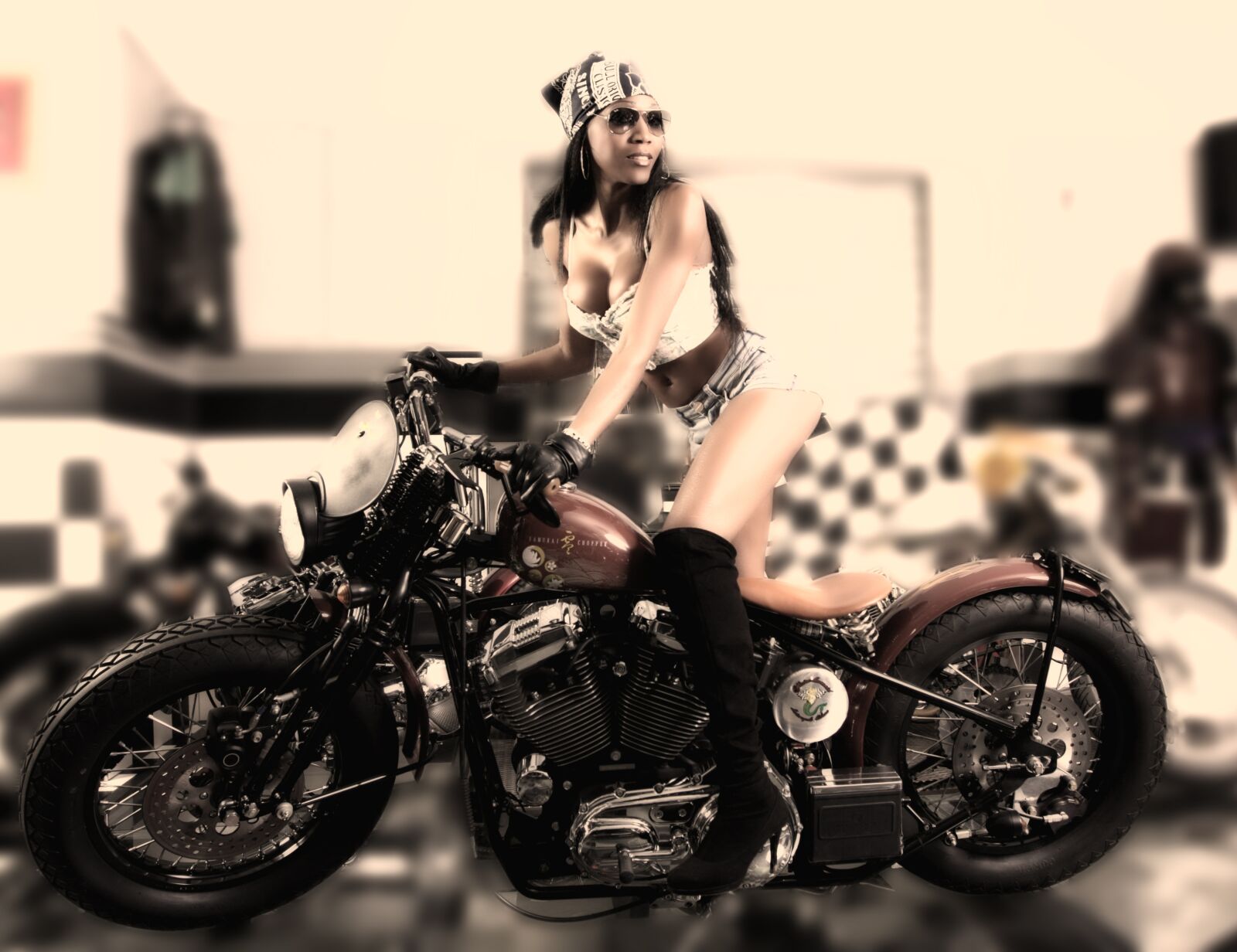 Canon EOS 450D (EOS Rebel XSi / EOS Kiss X2) sample photo. Moto, motorcycle, girl photography